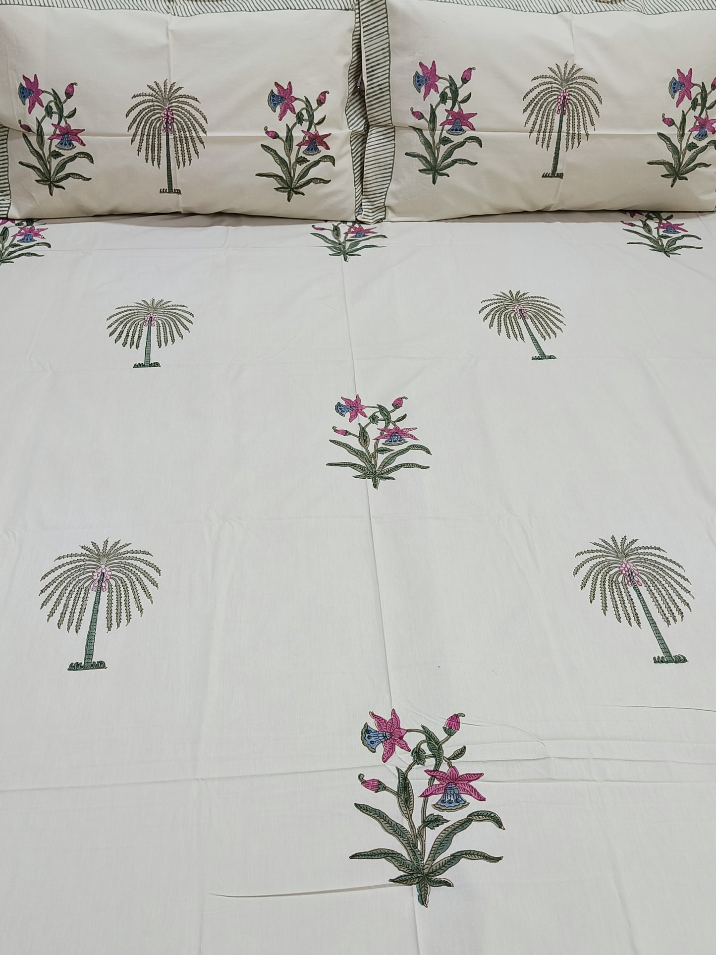 Handblock Printed Premium Bedsheets