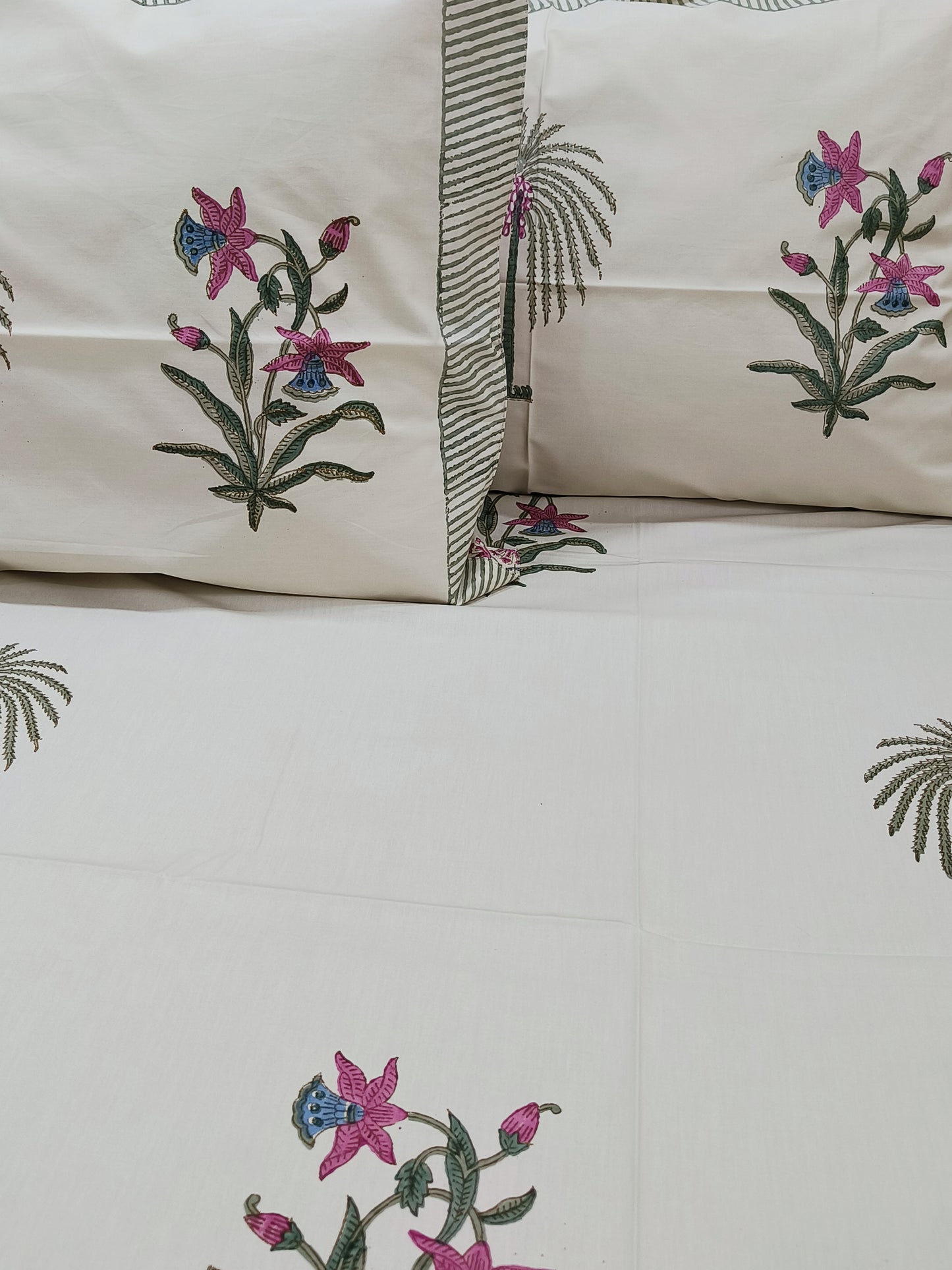 Handblock Printed Premium Bedsheets