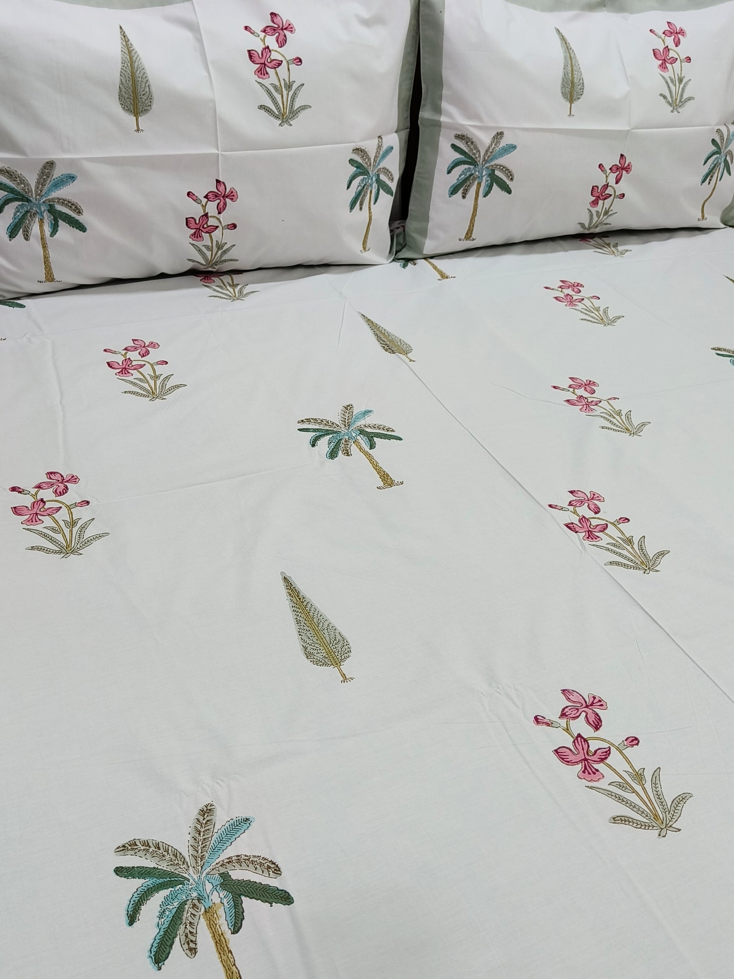 FRESH ARRIVAL Handblock Printed Premium Bedsheets