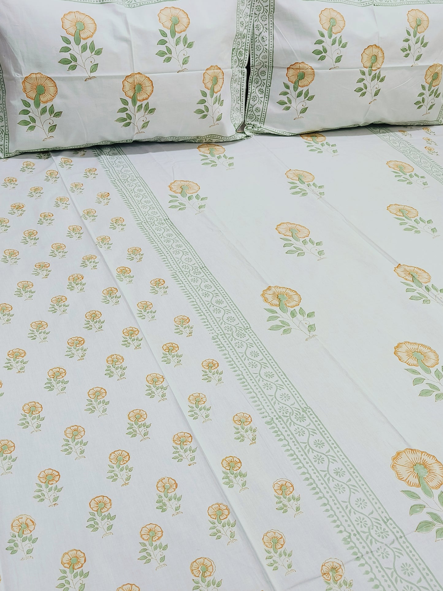 Handblock Printed Premium Bedsheets (Dispatch Time 24 Hours)