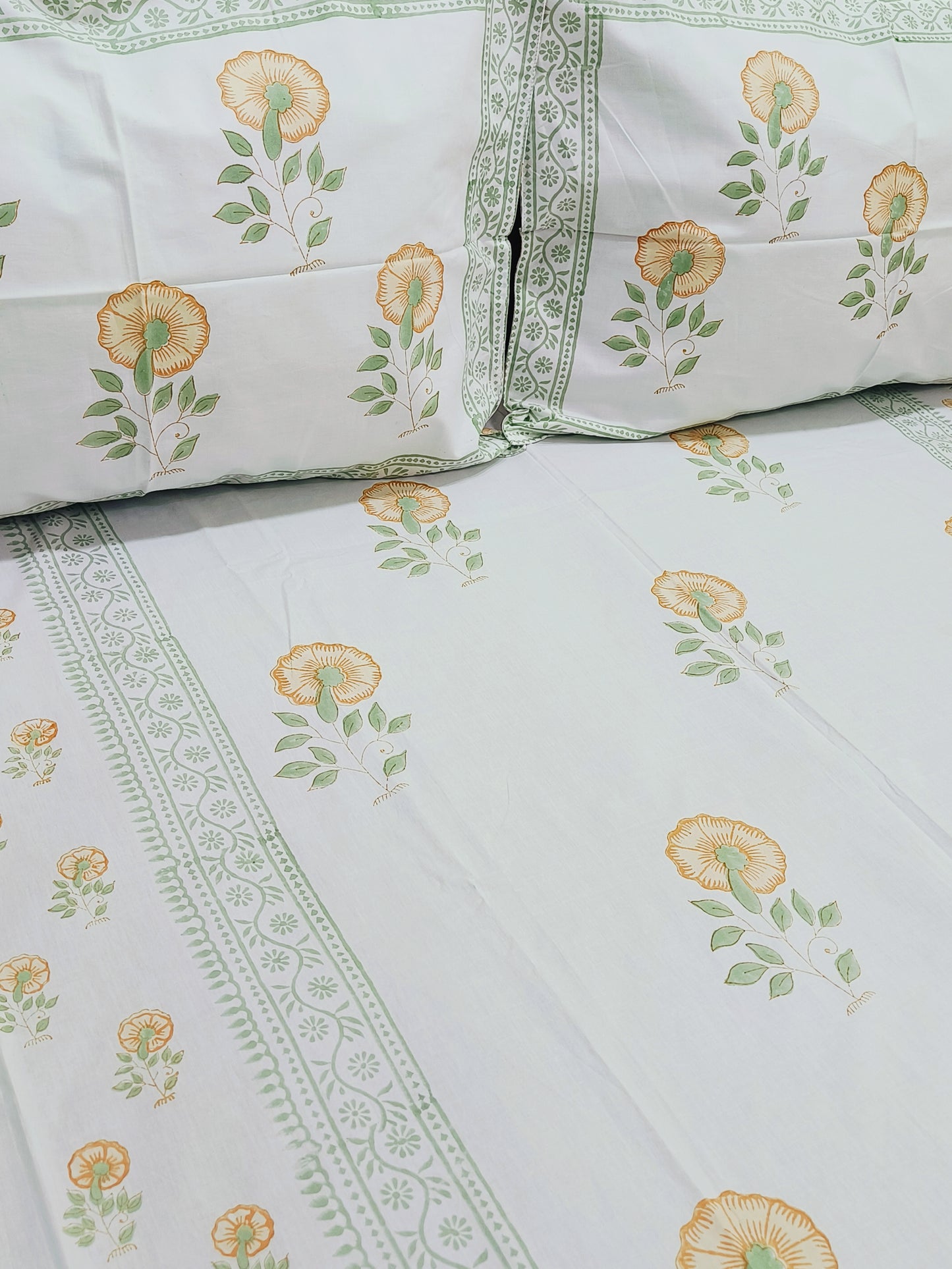 Handblock Printed Premium Bedsheets (Dispatch Time 24 Hours)