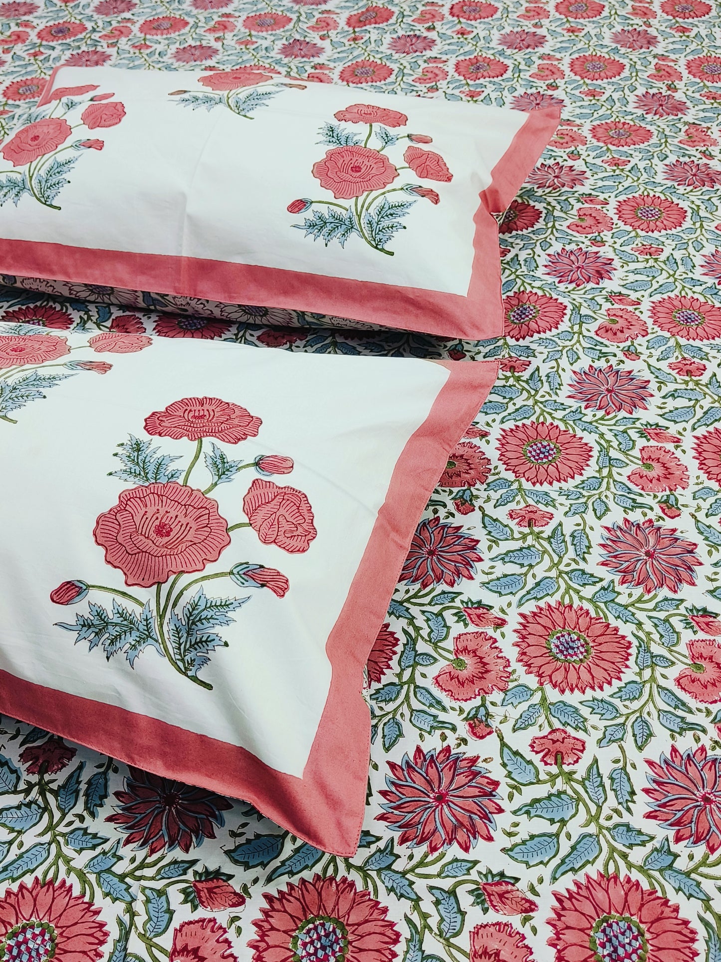 FRESH ARRIVAL Handblock Printed Premium Bedsheets(Dispatch Time 24 Hours)