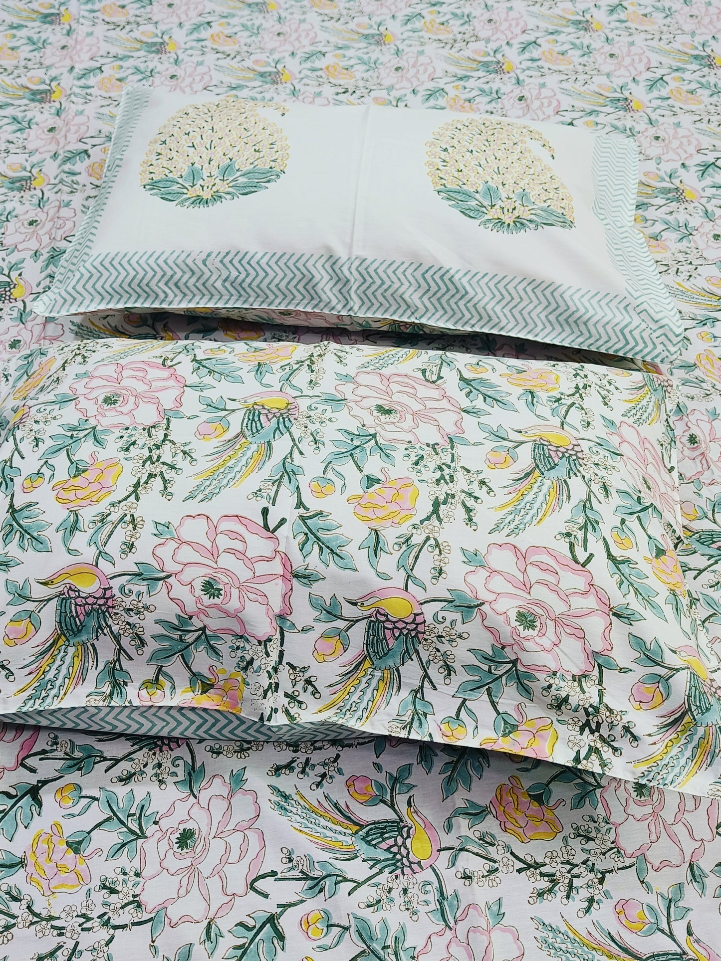 FRESH ARRIVAL Handblock Printed Premium Bedsheets(Dispatch Time 24 Hours)