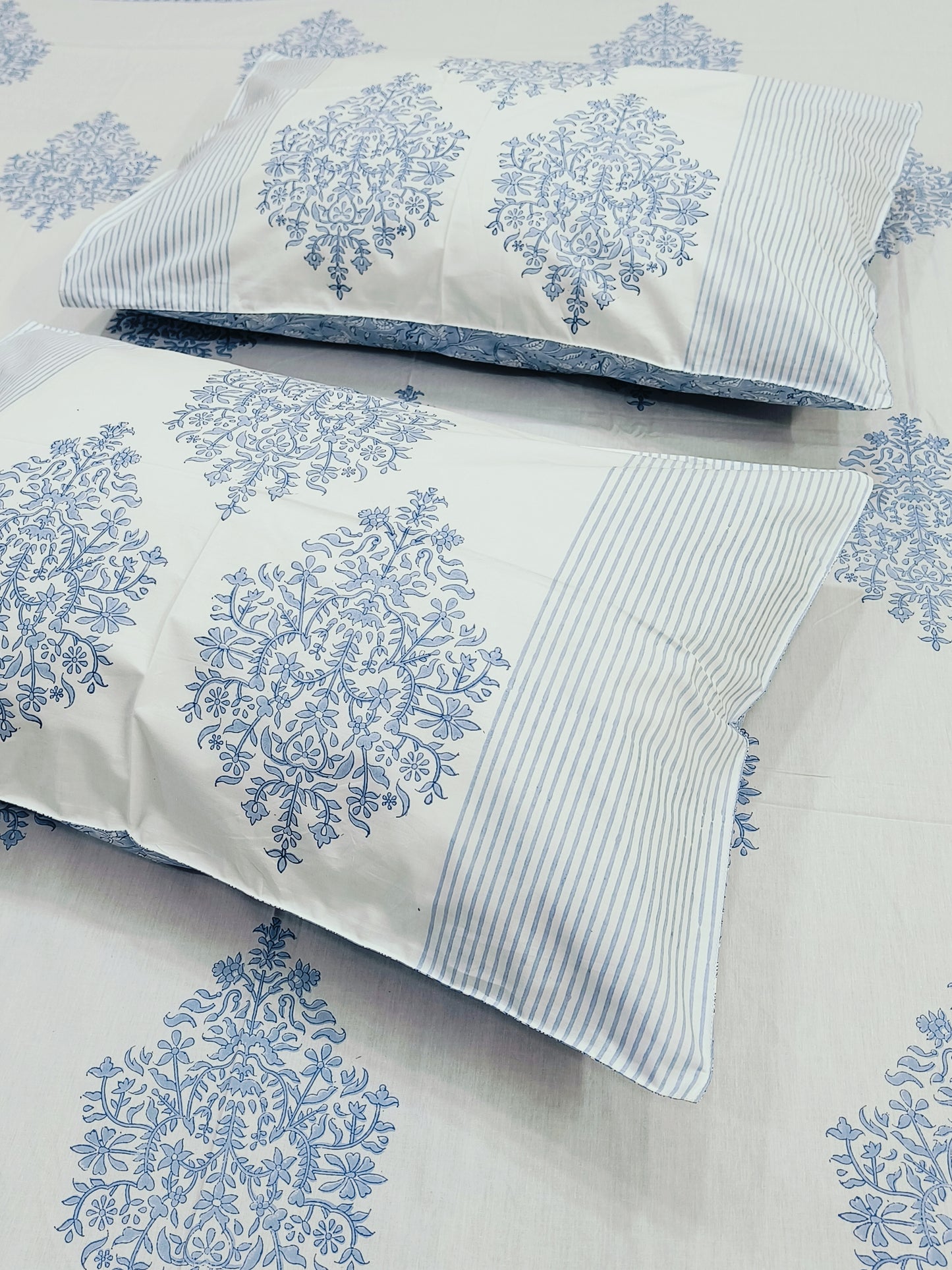 Handblock Printed Premium Bedsheets (Dispatch Time 24 Hours)