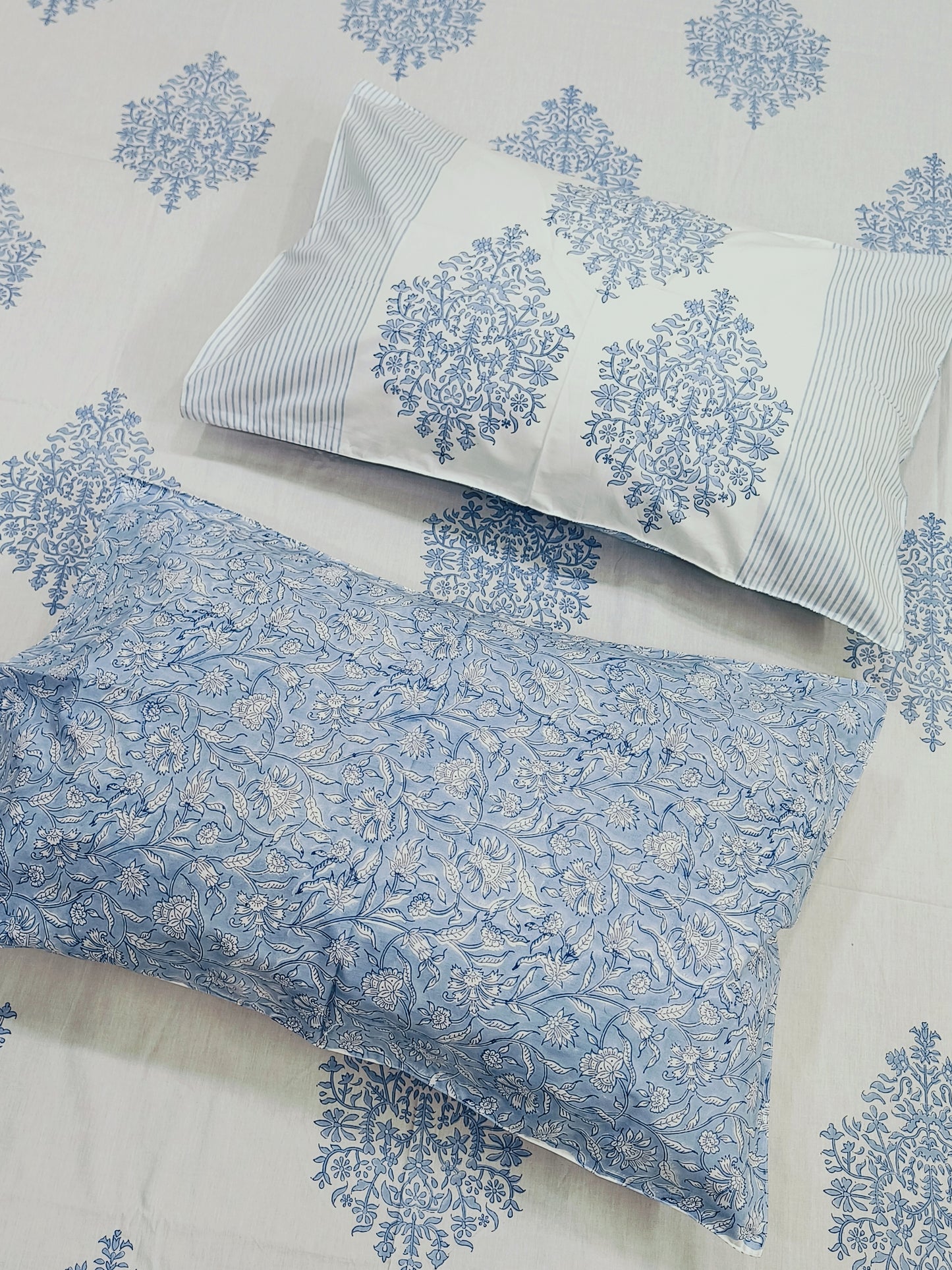 Handblock Printed Premium Bedsheets (Dispatch Time 24 Hours)
