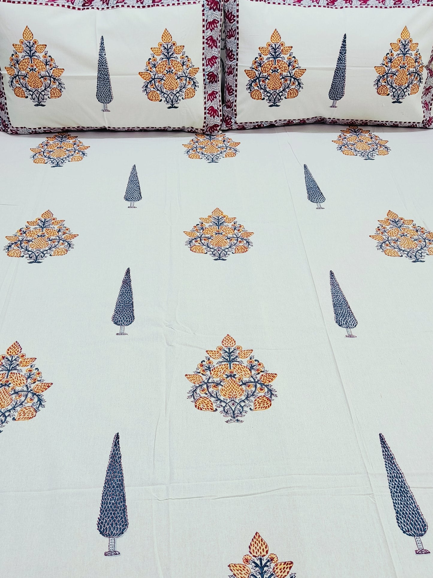 FRESH ARRIVAL Handblock Printed Premium Bedsheets (Dispatch Time 24 Hours)