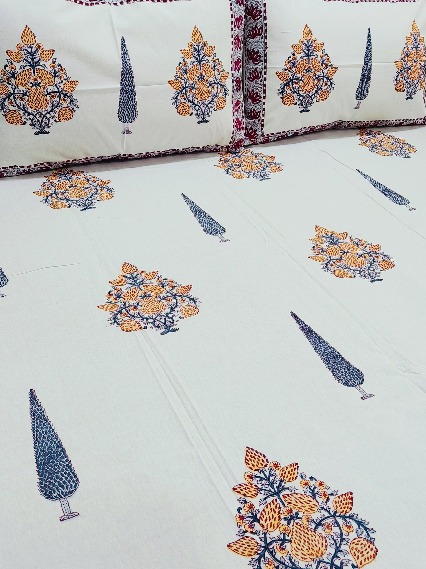 FRESH ARRIVAL Handblock Printed Premium Bedsheets (Dispatch Time 24 Hours)