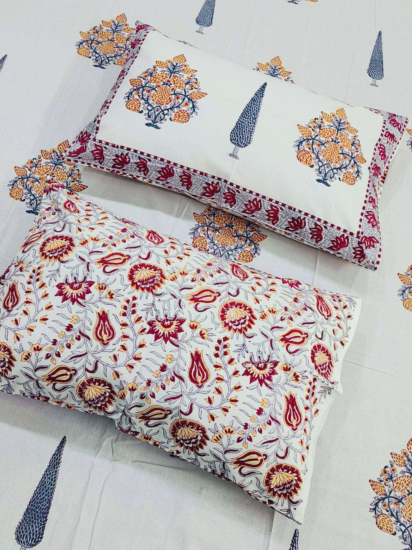 FRESH ARRIVAL Handblock Printed Premium Bedsheets (Dispatch Time 24 Hours)