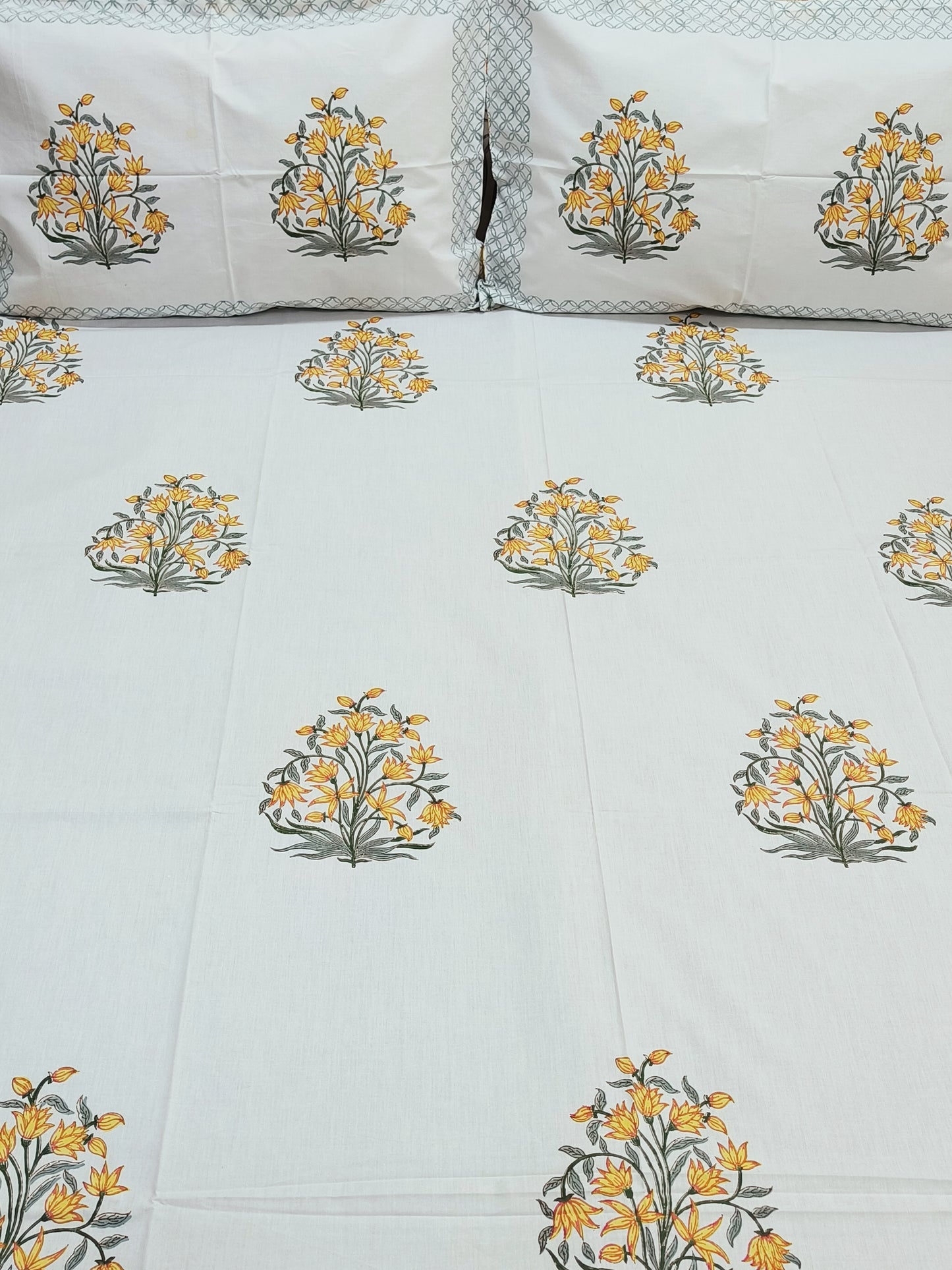 FRESH ARRIVAL Handblock Printed Premium Bedsheets (Dispatch Time 24 Hours)