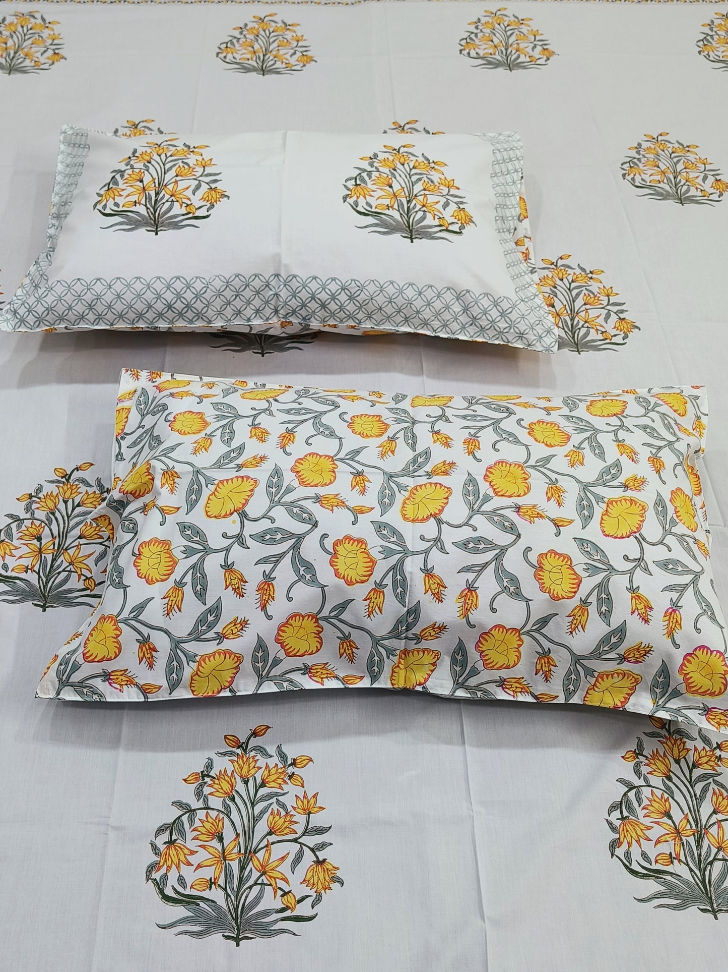 FRESH ARRIVAL Handblock Printed Premium Bedsheets (Dispatch Time 24 Hours)