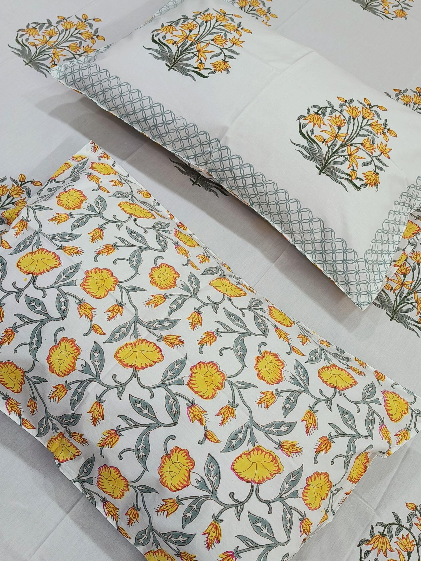 FRESH ARRIVAL Handblock Printed Premium Bedsheets (Dispatch Time 24 Hours)