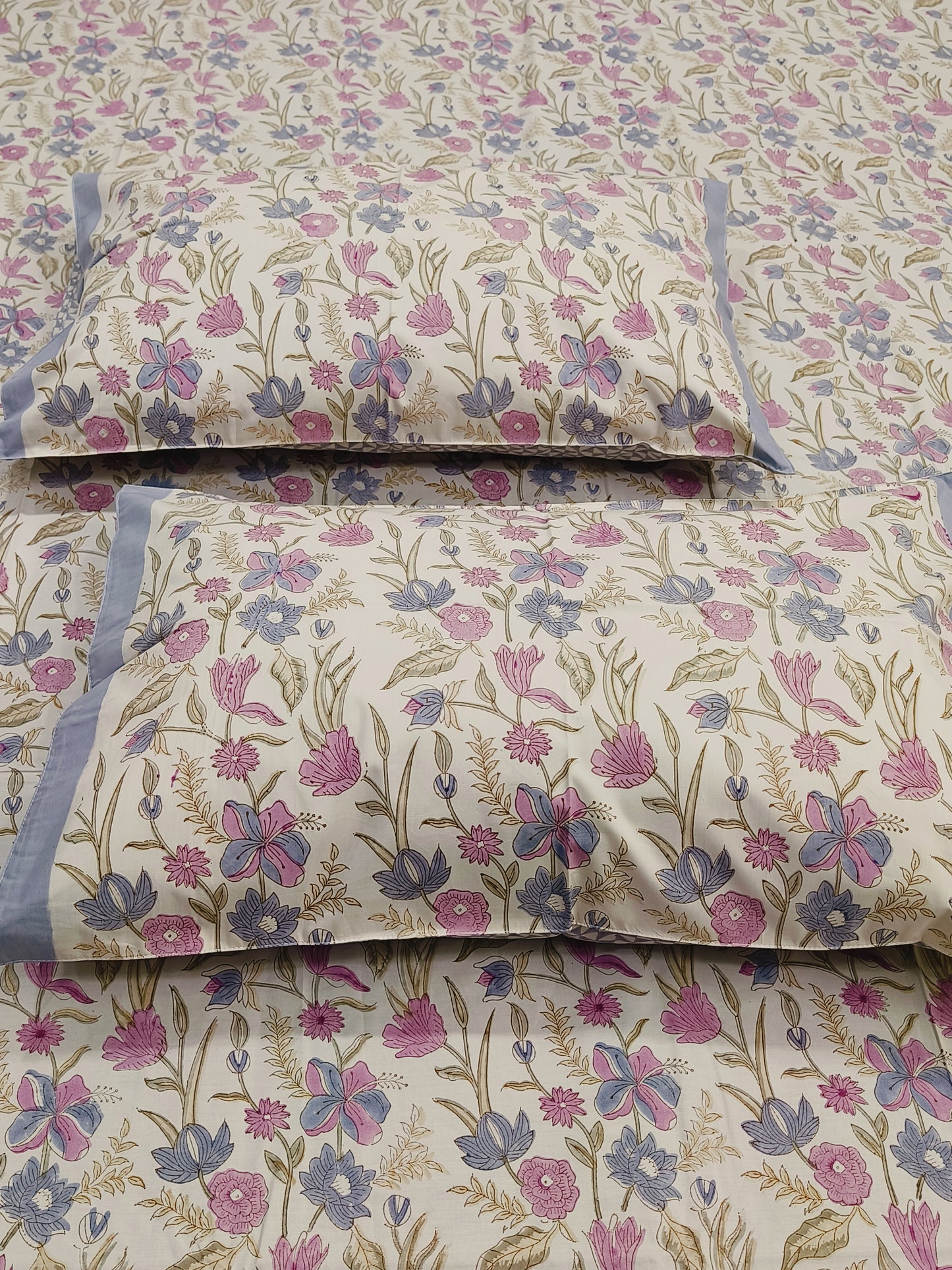 FRESH ARRIVAL Handblock Printed Premium Bedsheets (Dispatch Time 24 Hours)