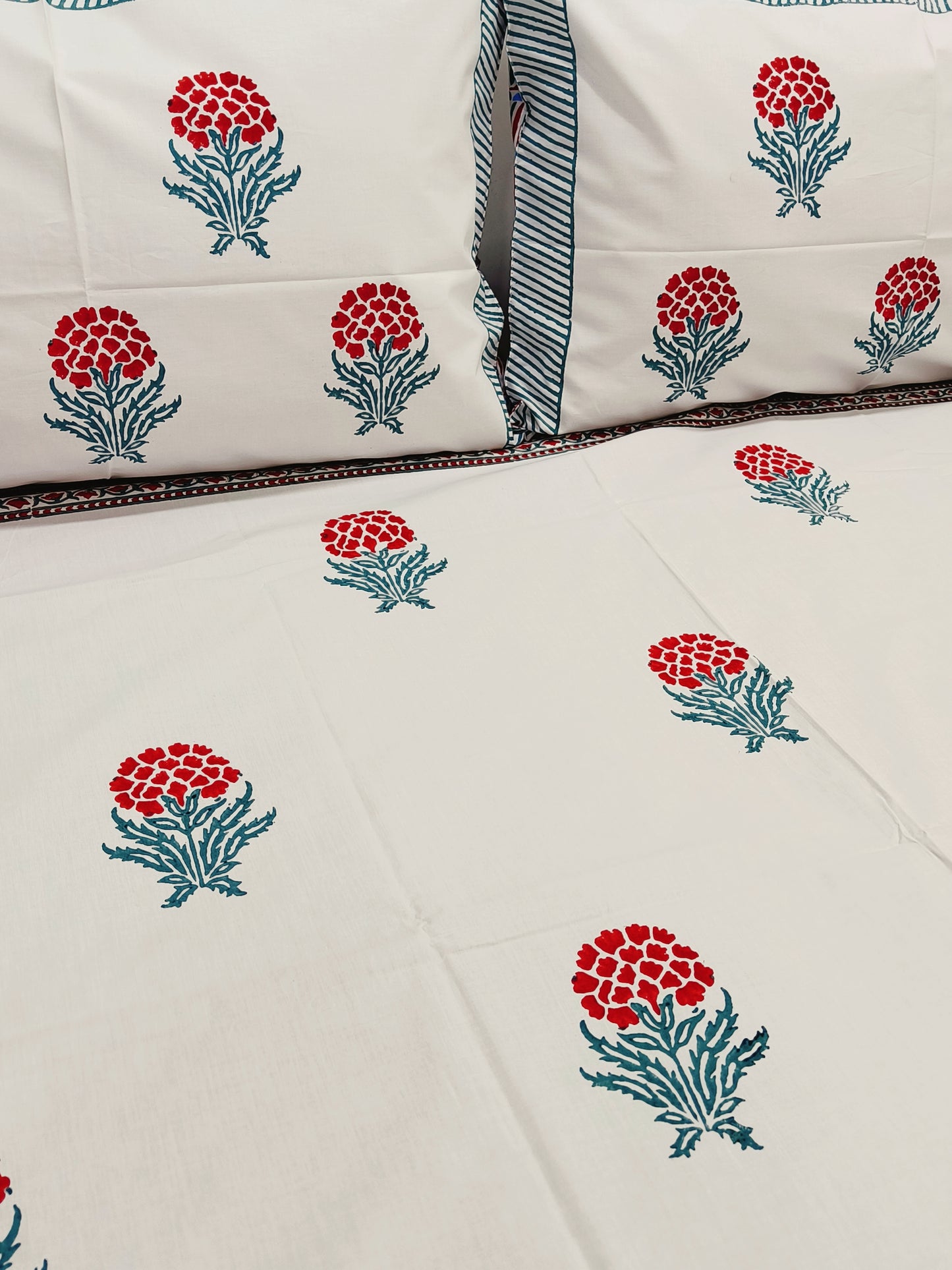 Handblock Printed Premium Bedsheets