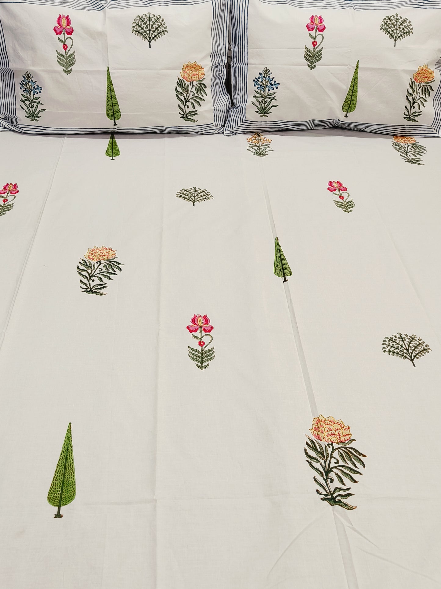 Handblock Printed Premium Bedsheets