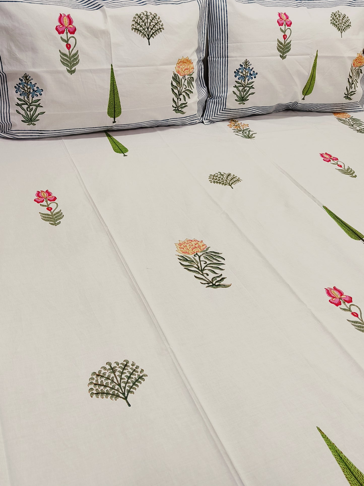 Handblock Printed Premium Bedsheets