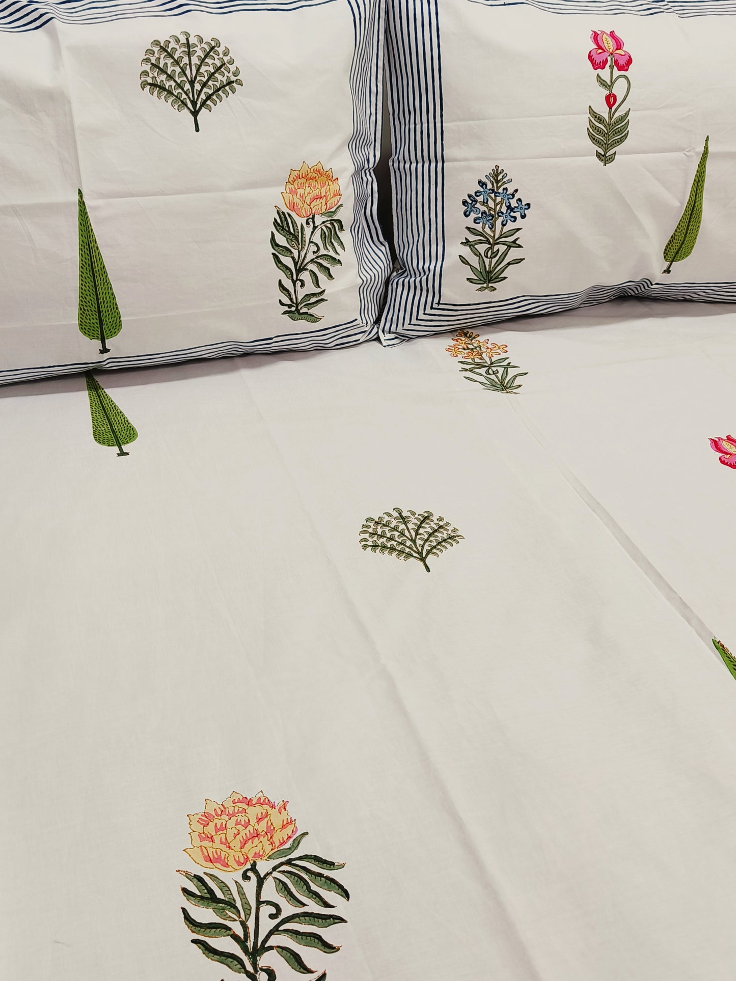 Handblock Printed Premium Bedsheets