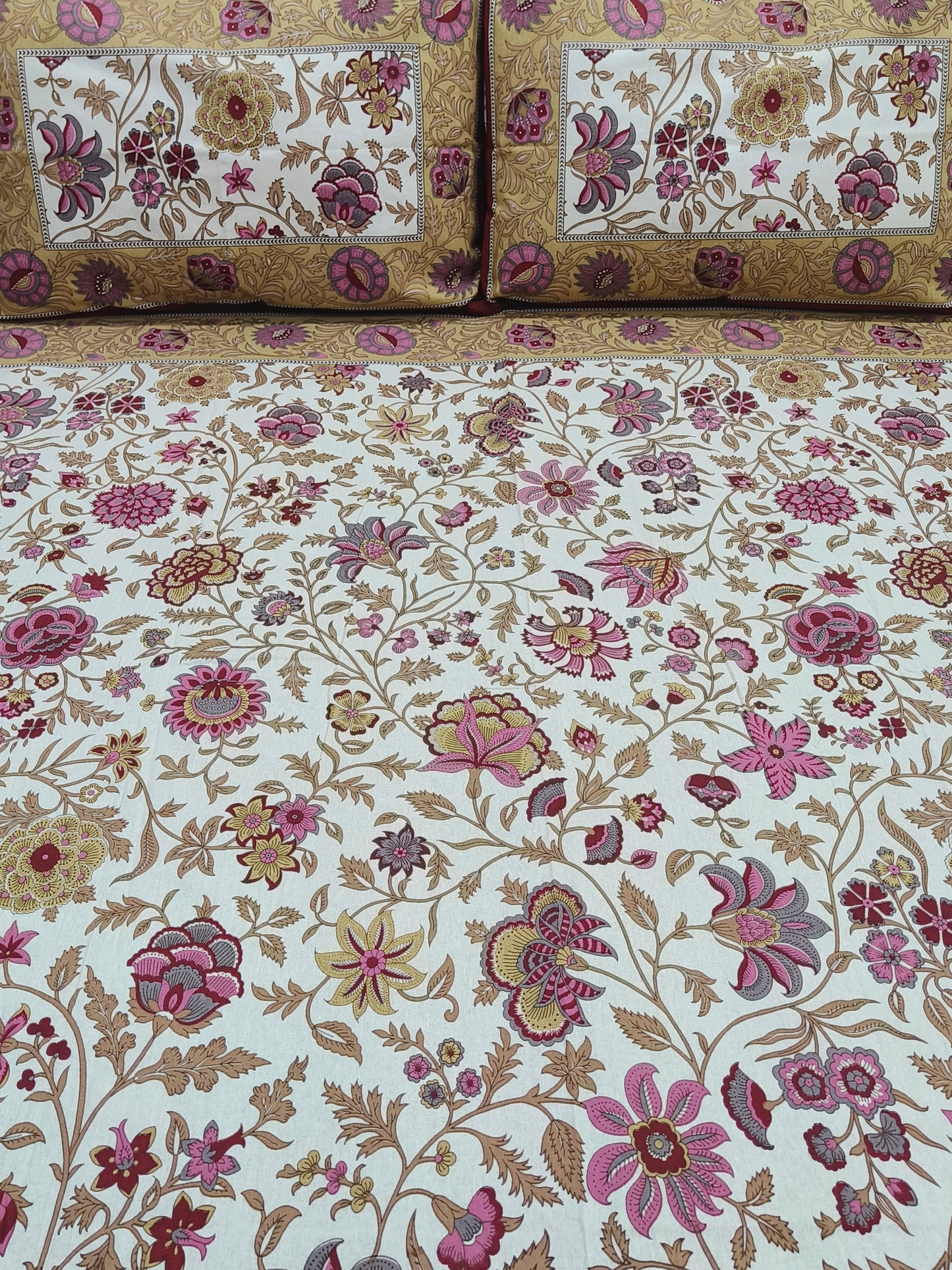 Gulbahaar King Size Bedsheets(Dispatch Time 24 Hours)