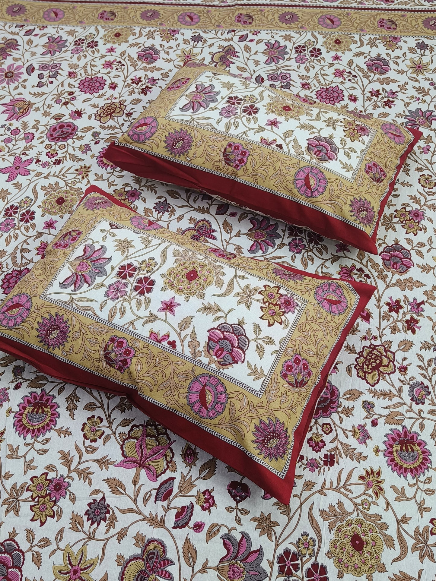 Gulbahaar King Size Bedsheets(Dispatch Time 24 Hours)