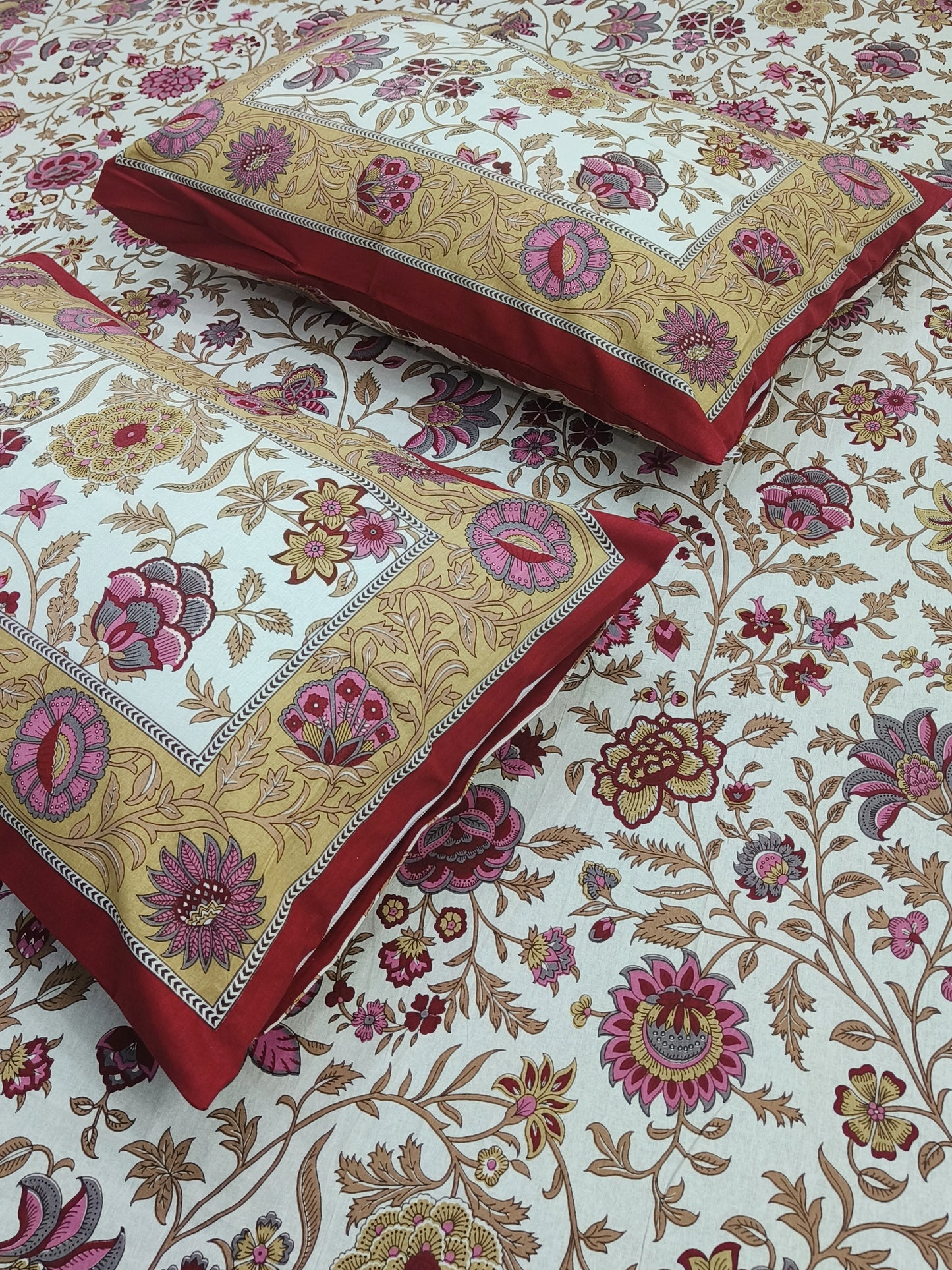 Gulbahaar King Size Bedsheets(Dispatch Time 24 Hours)
