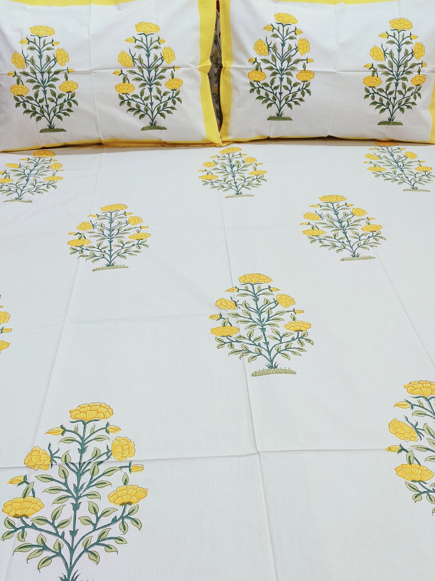 Handblock Printed Premium Bedsheets (Dispatch Time 24 Hours)