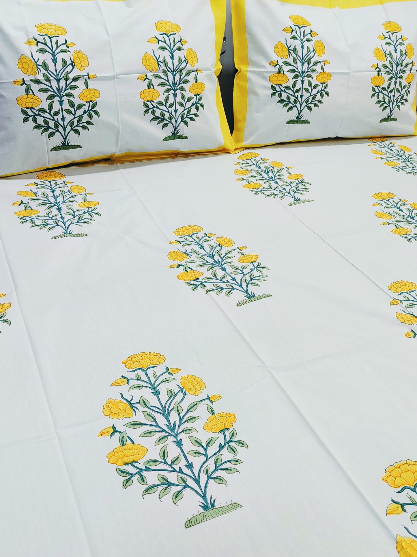 Handblock Printed Premium Bedsheets (Dispatch Time 24 Hours)