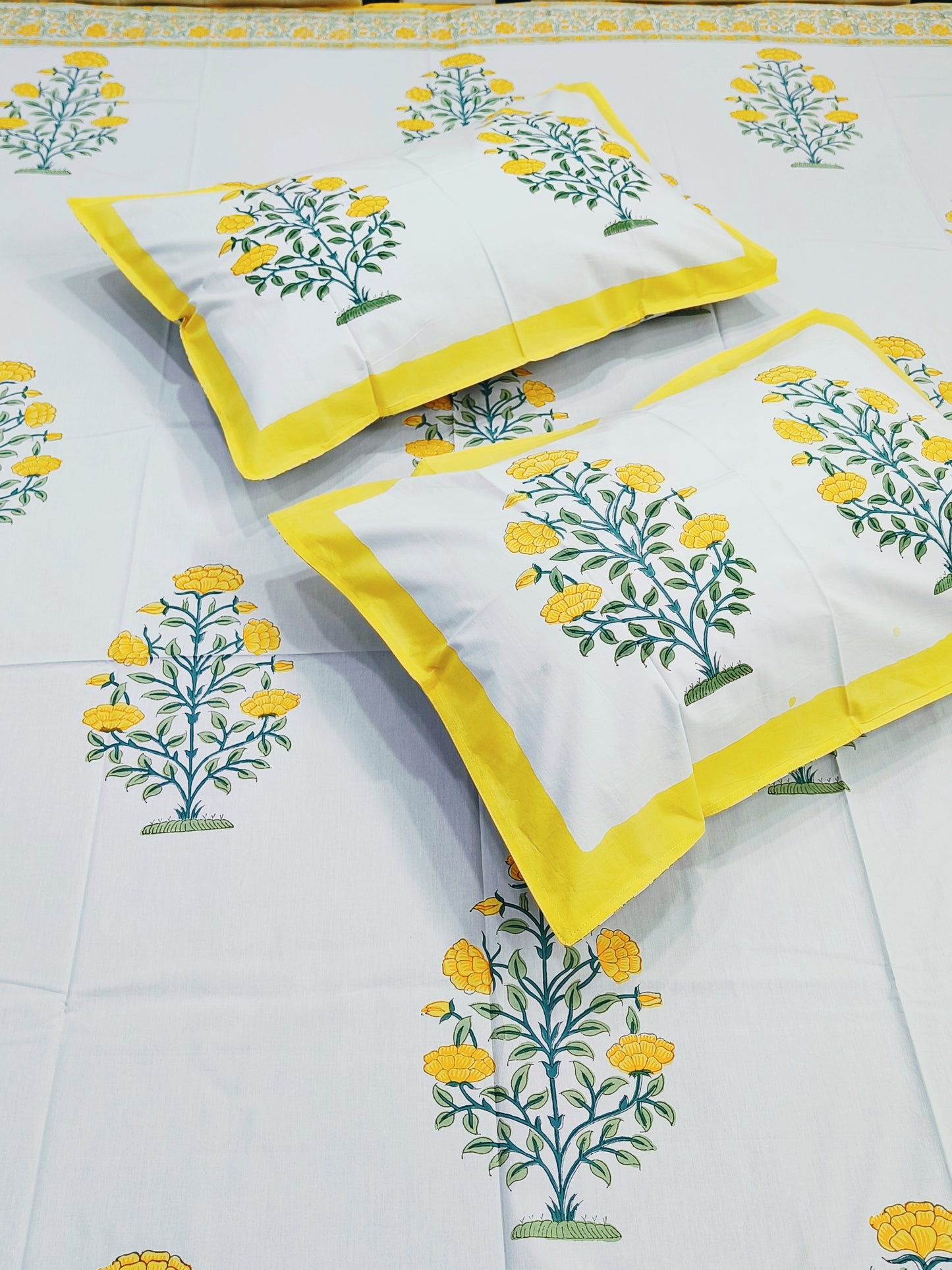 Handblock Printed Premium Bedsheets (Dispatch Time 24 Hours)
