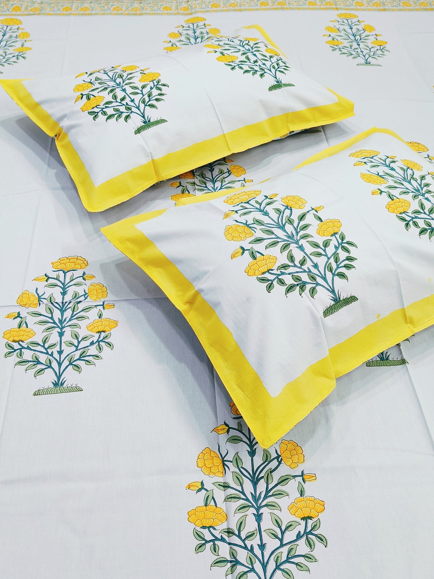 Handblock Printed Premium Bedsheets (Dispatch Time 24 Hours)
