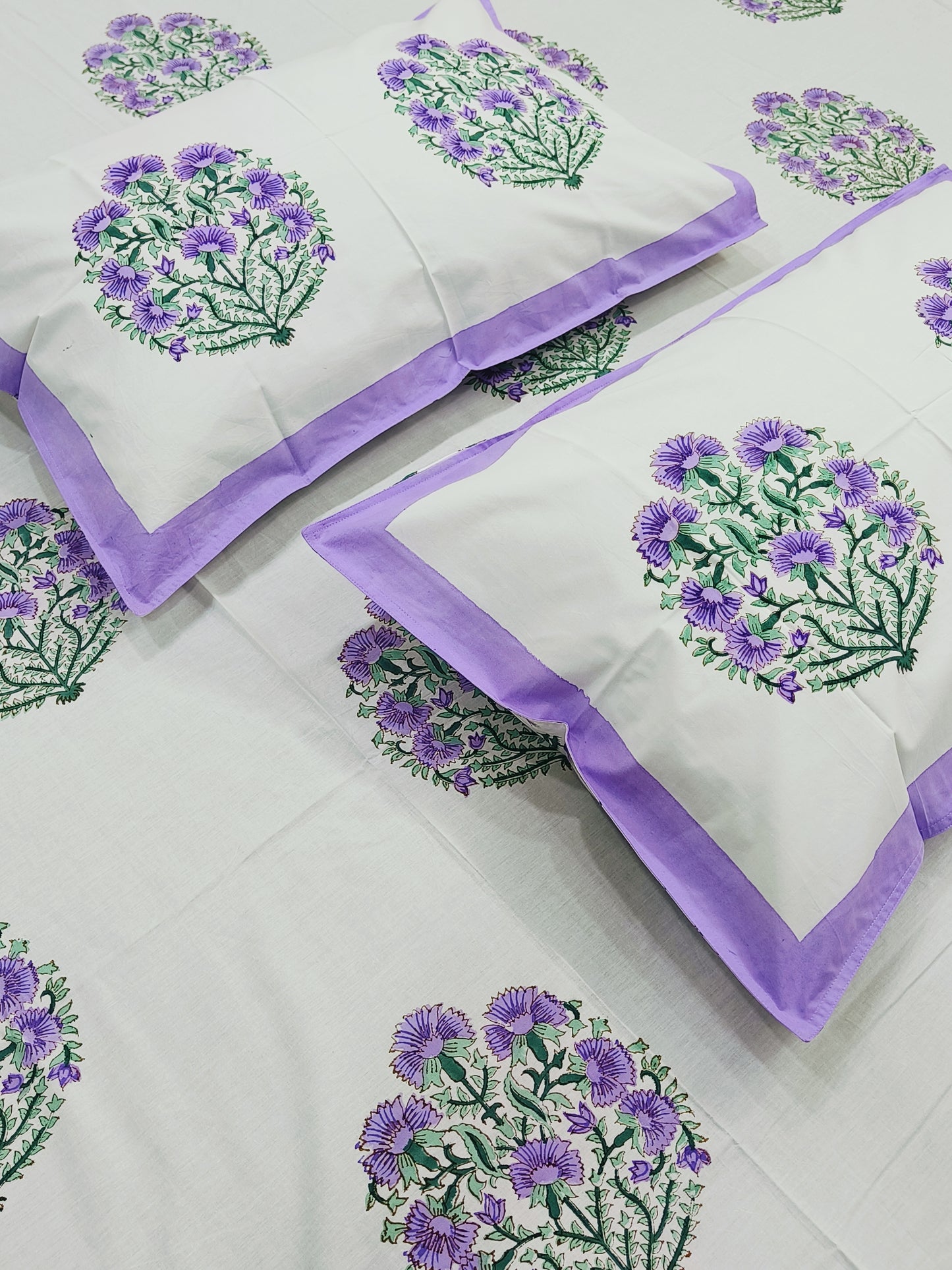 Handblock Printed Premium Bedsheets(Dispatch Time 24 Hours)