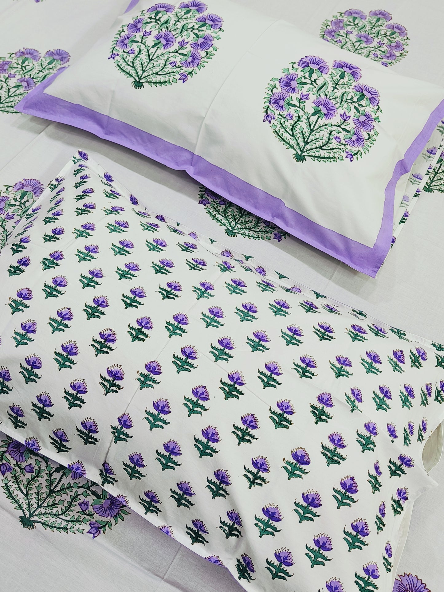 Handblock Printed Premium Bedsheets(Dispatch Time 24 Hours)
