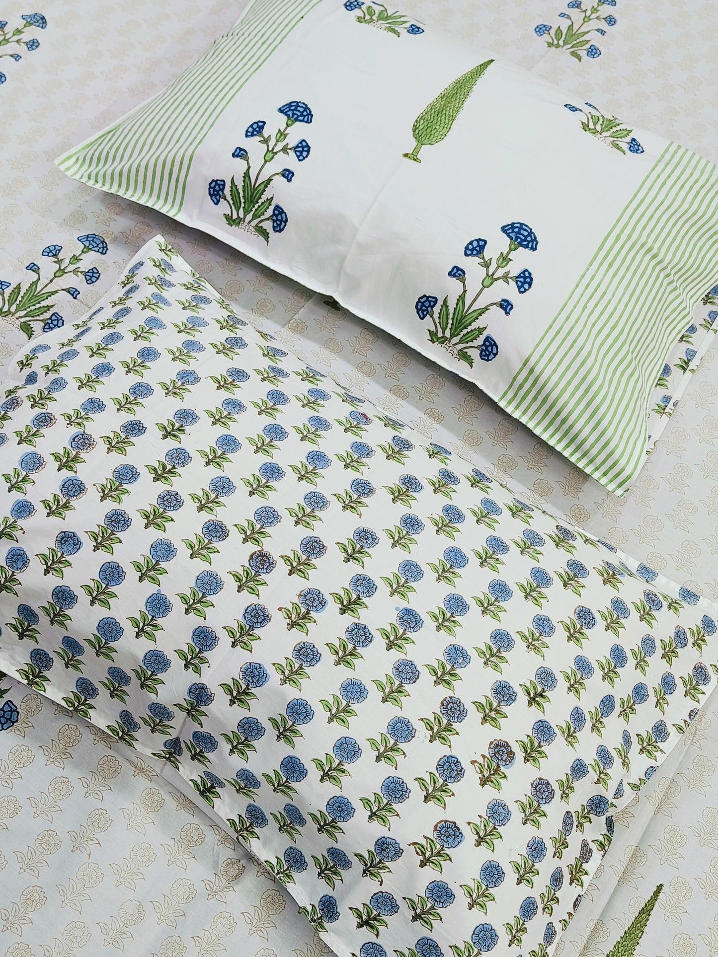 FRESH ARRIVAL Handblock Printed Premium Bedsheets(Dispatch Time 24 Hours)