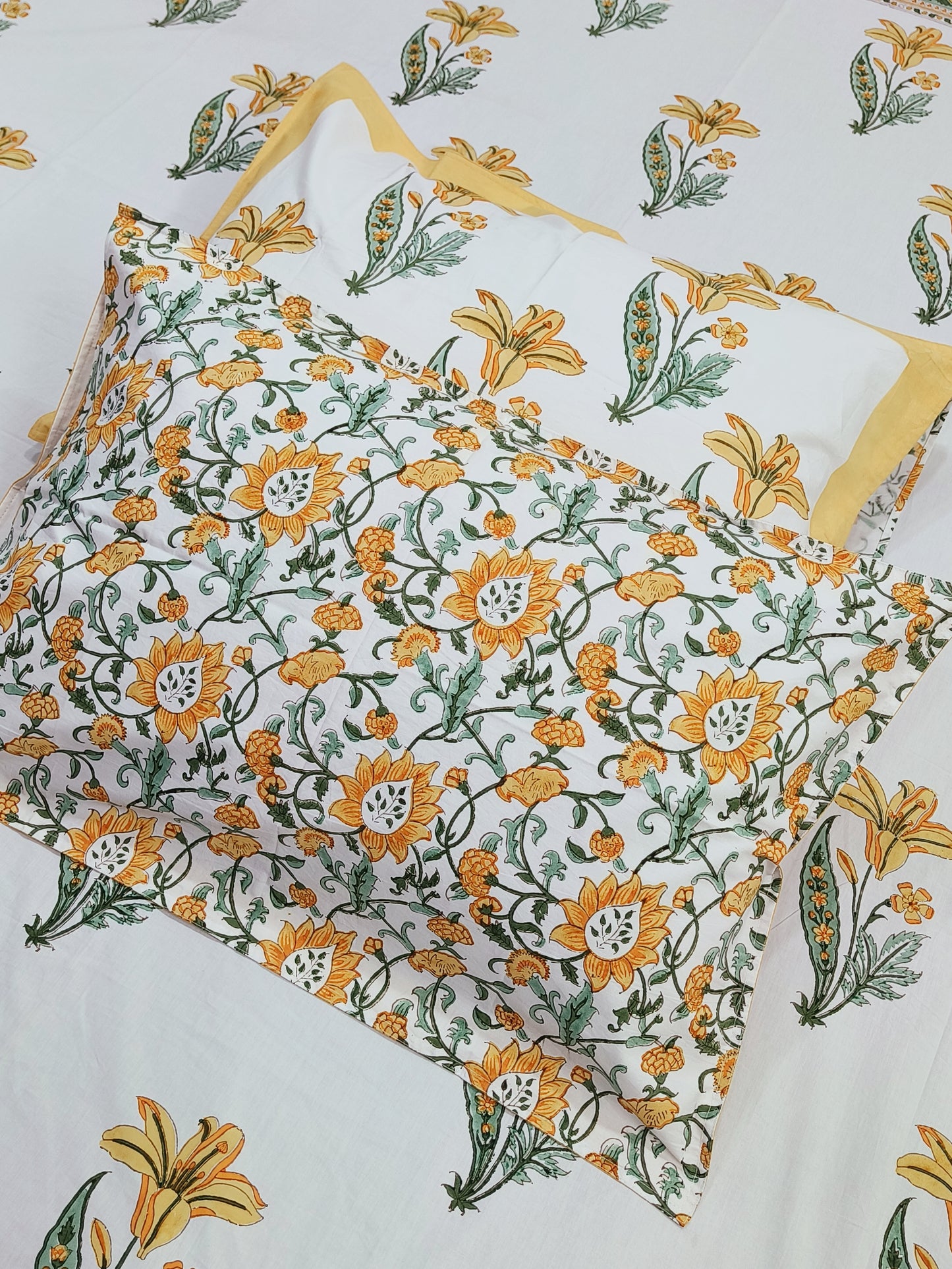 FRESH ARRIVAL Handblock Printed Premium Bedsheets(Dispatch Time 24 Hours)