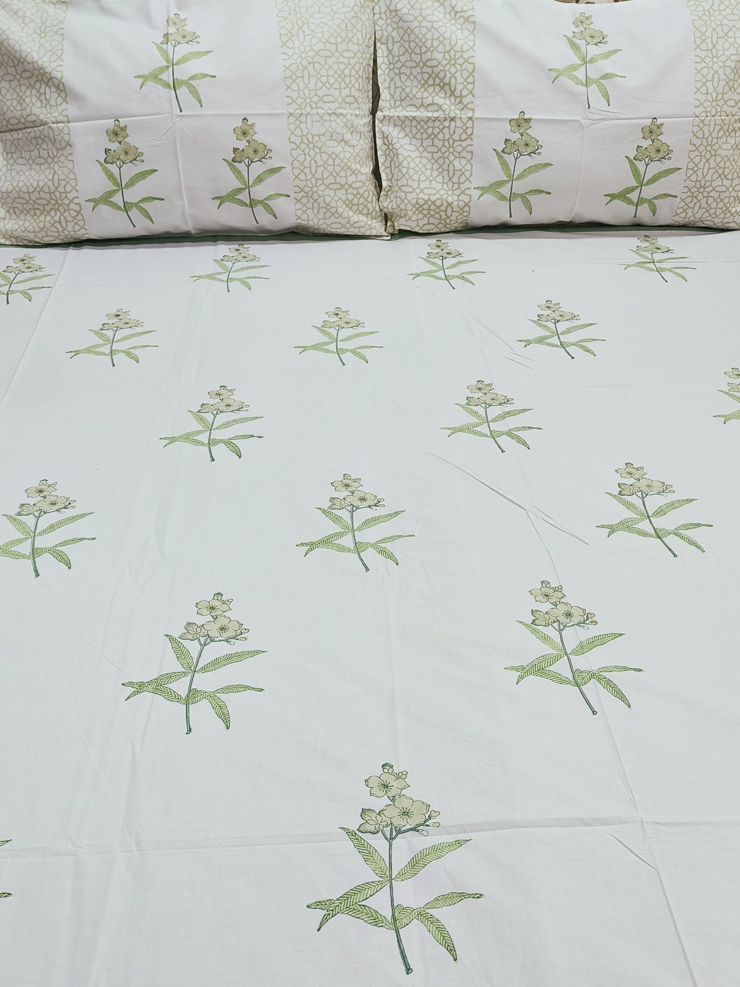 FRESH ARRIVAL Handblock Printed Premium Bedsheets(Dispatch Time 24 Hours)