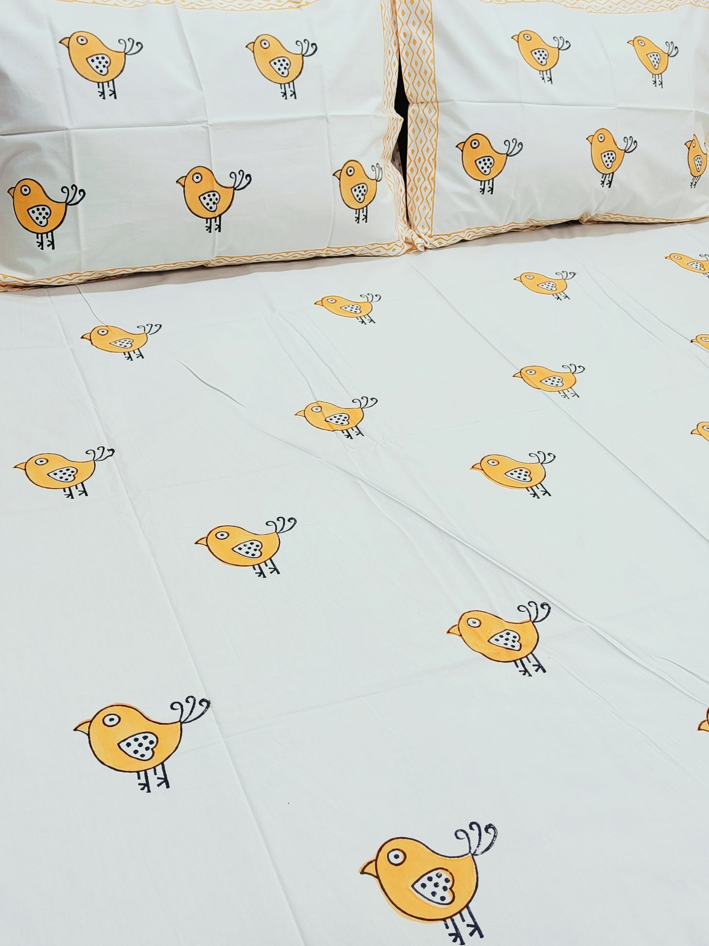 Handblock Printed Premium Bedsheets (Dispatch Time 24 Hours)