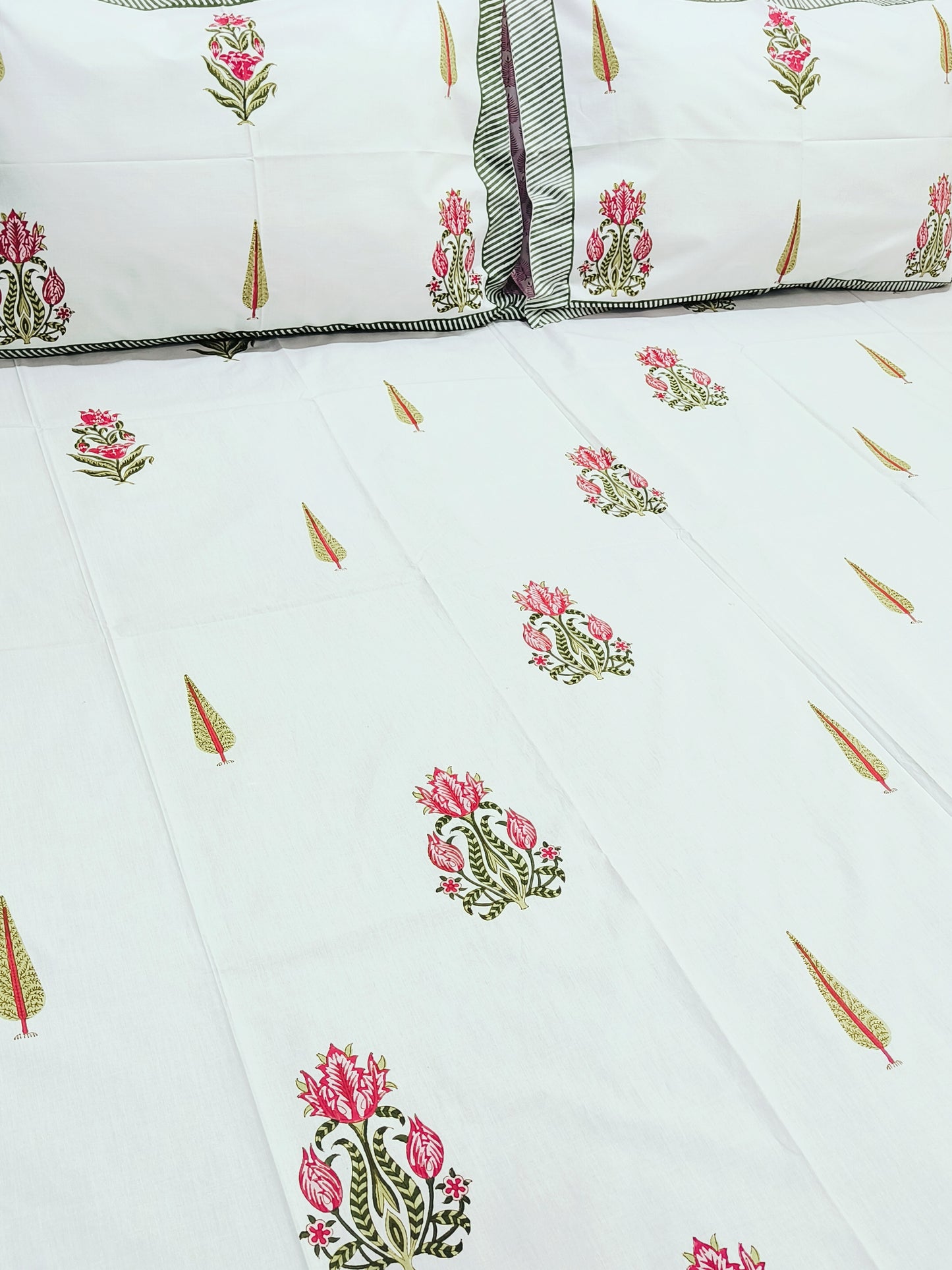 FRESH ARRIVAL Handblock Printed Premium Bedsheets (Dispatch Time 24 Hours)