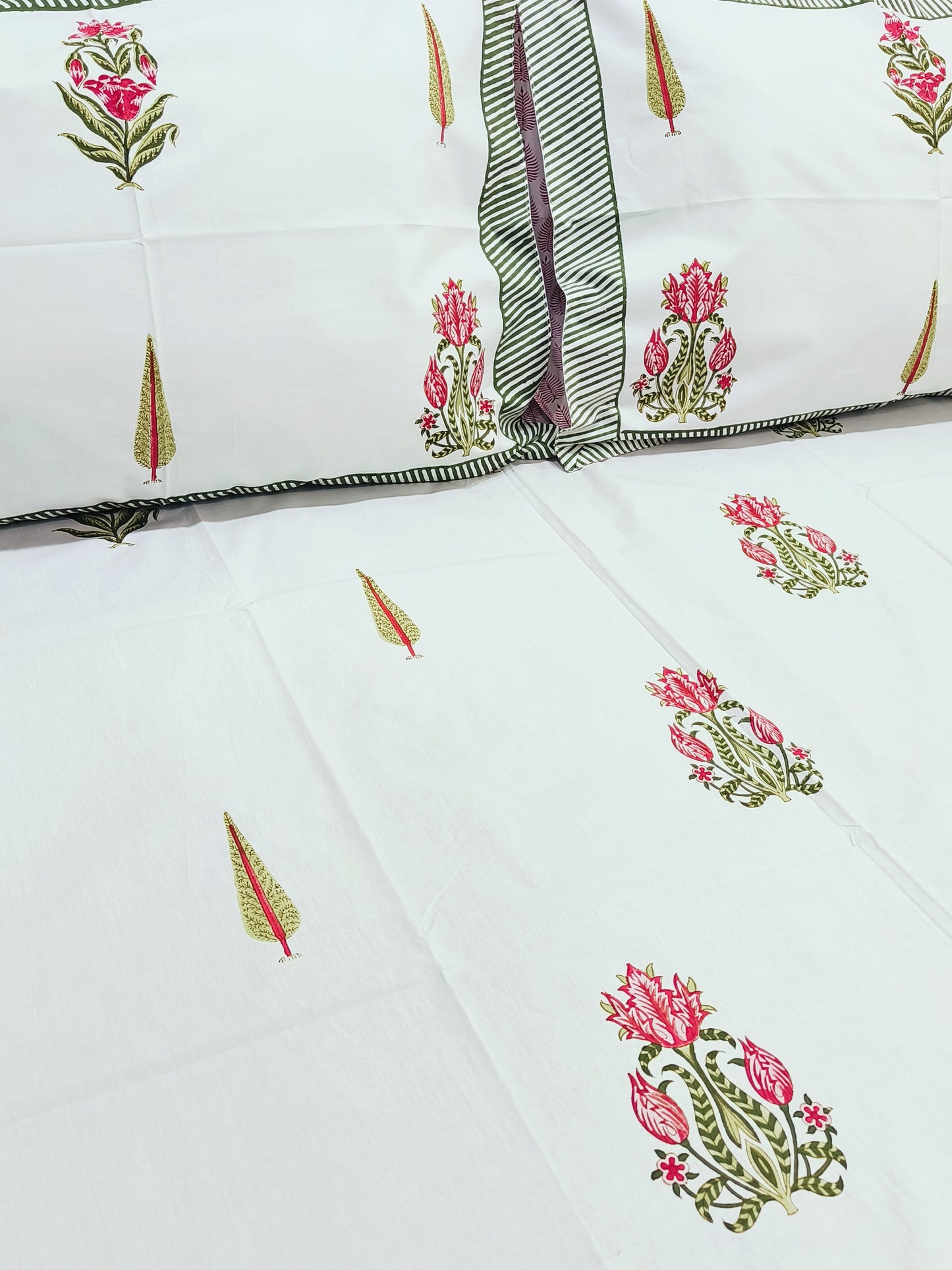 FRESH ARRIVAL Handblock Printed Premium Bedsheets (Dispatch Time 24 Hours)