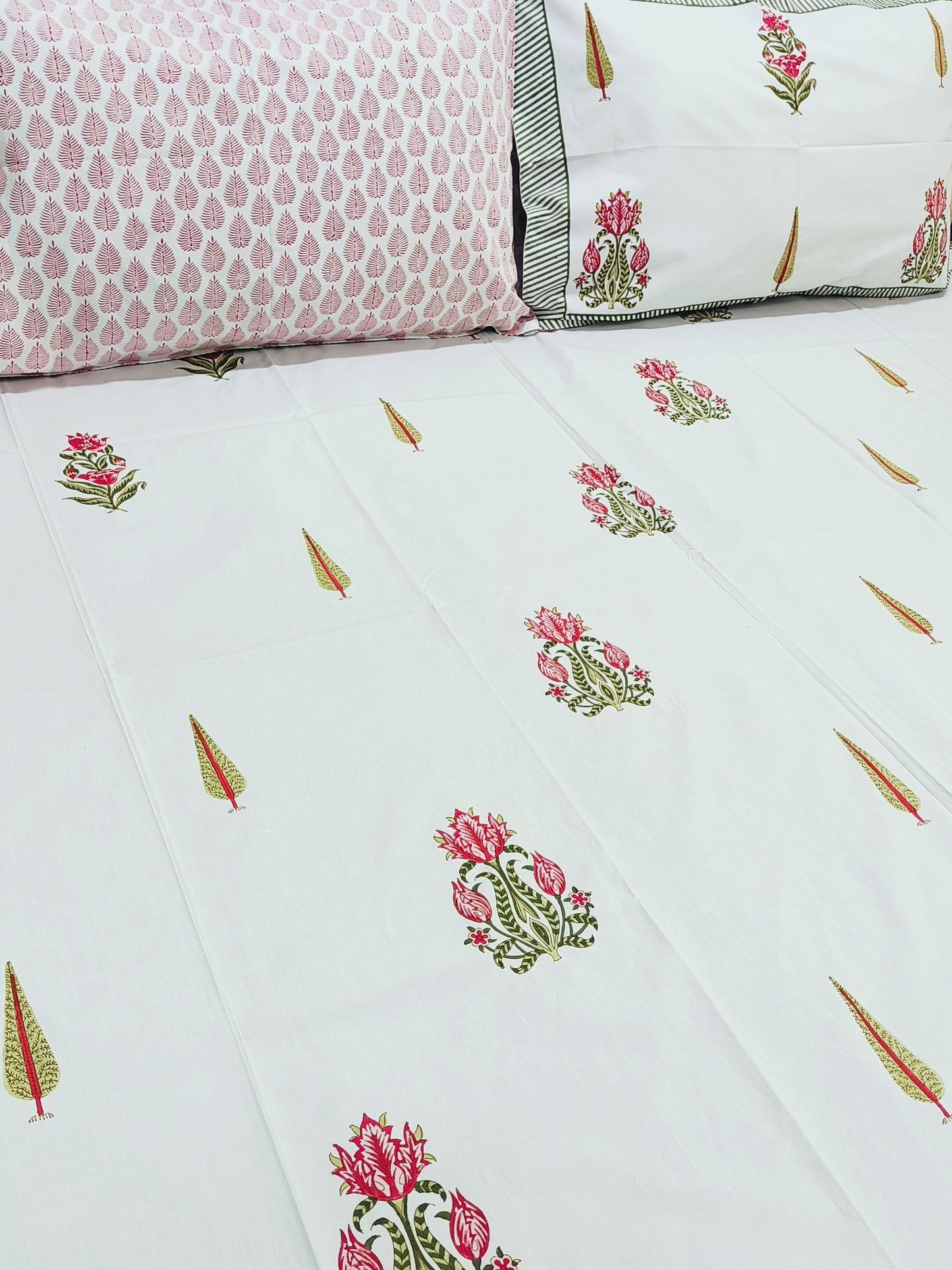 FRESH ARRIVAL Handblock Printed Premium Bedsheets (Dispatch Time 24 Hours)