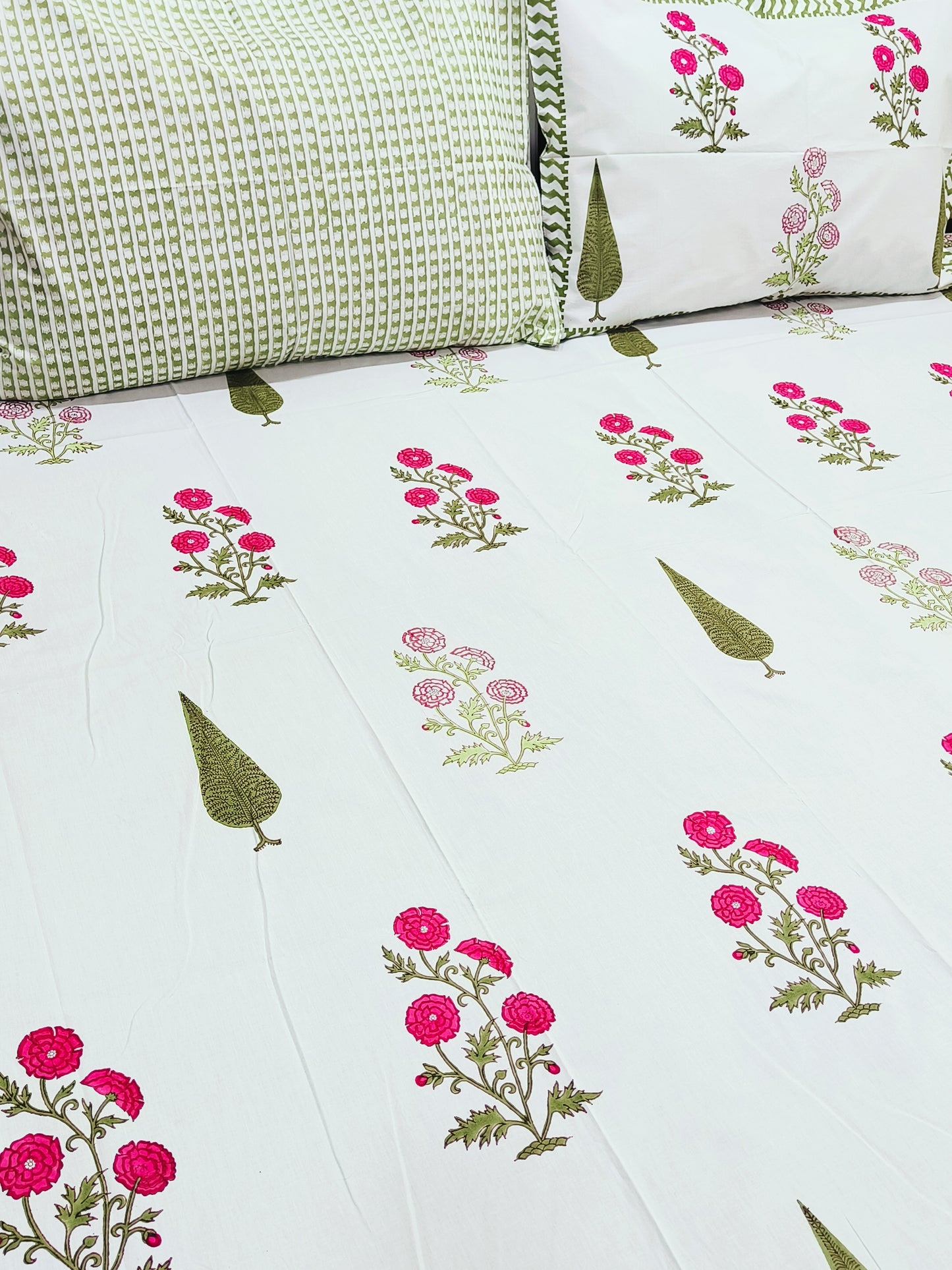 FRESH ARRIVAL Handblock Printed Premium Bedsheets (Dispatch Time 24 Hours)