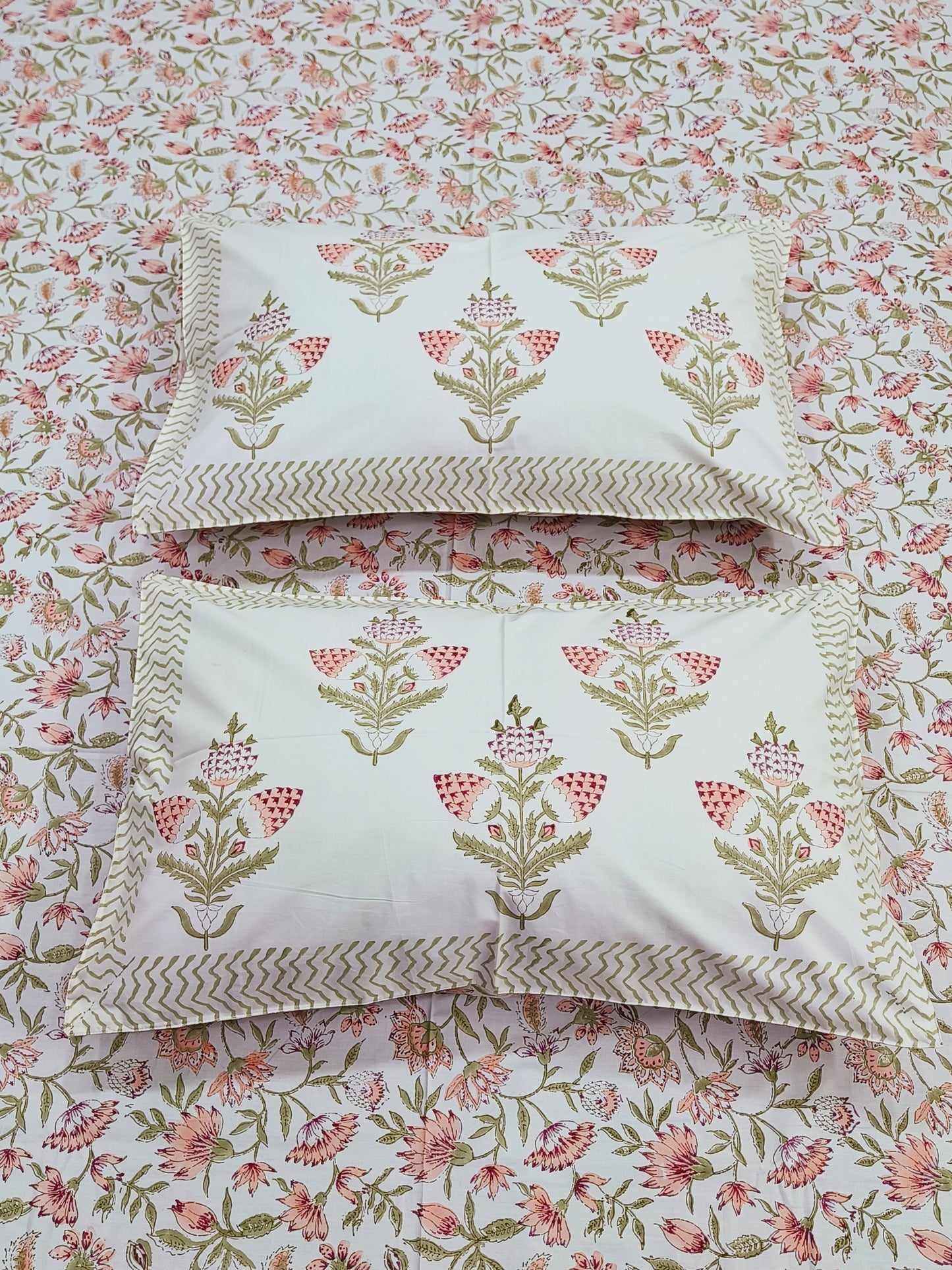 FRESH ARRIVAL Handblock Printed Premium Bedsheets (Dispatch Time 24 Hours)