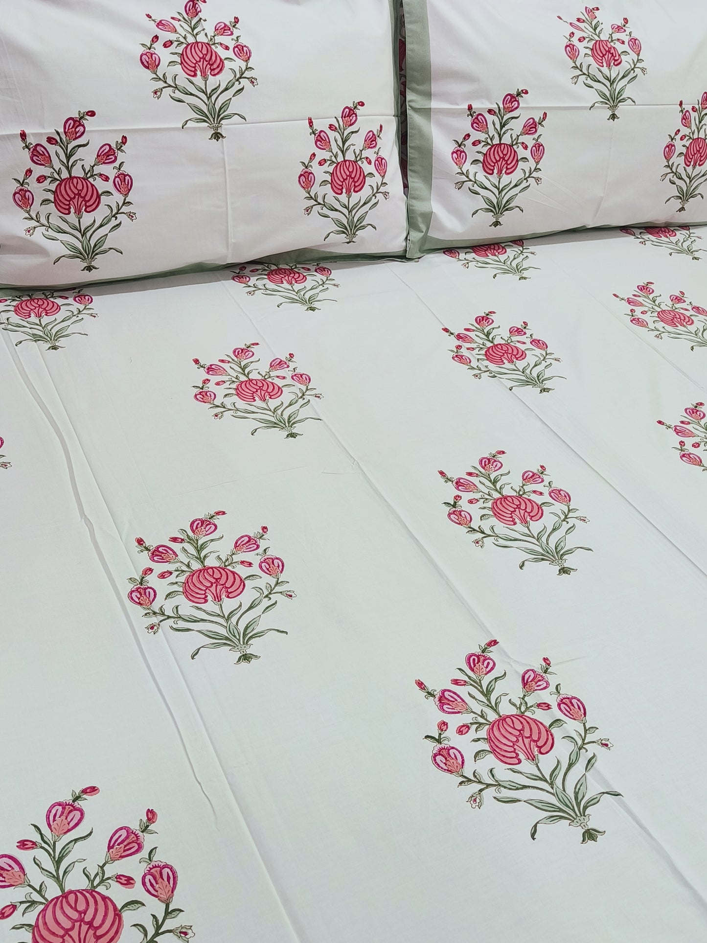 FRESH ARRIVAL Handblock Printed Premium Bedsheets (Dispatch Time 24 Hours)