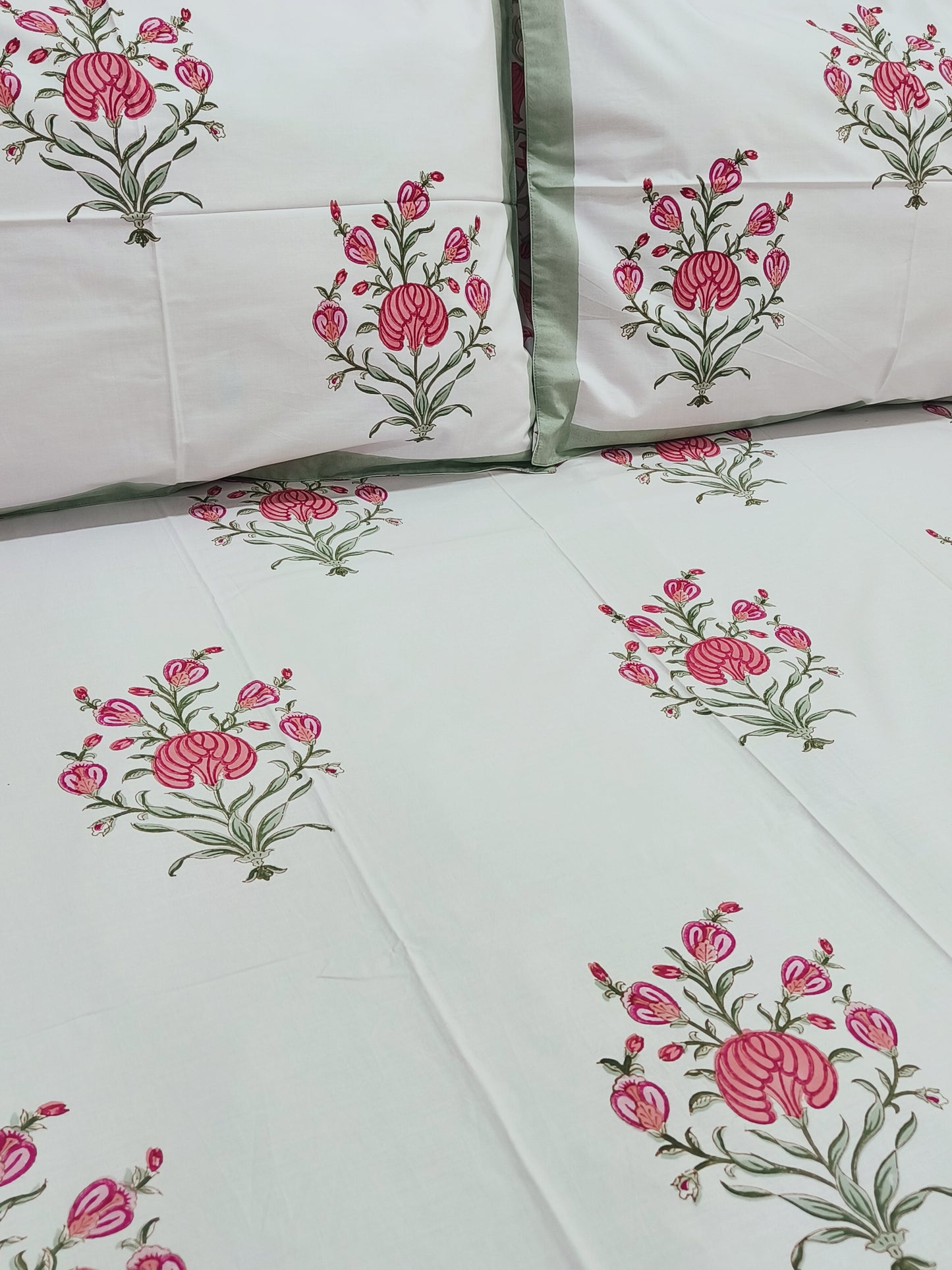 FRESH ARRIVAL Handblock Printed Premium Bedsheets (Dispatch Time 24 Hours)