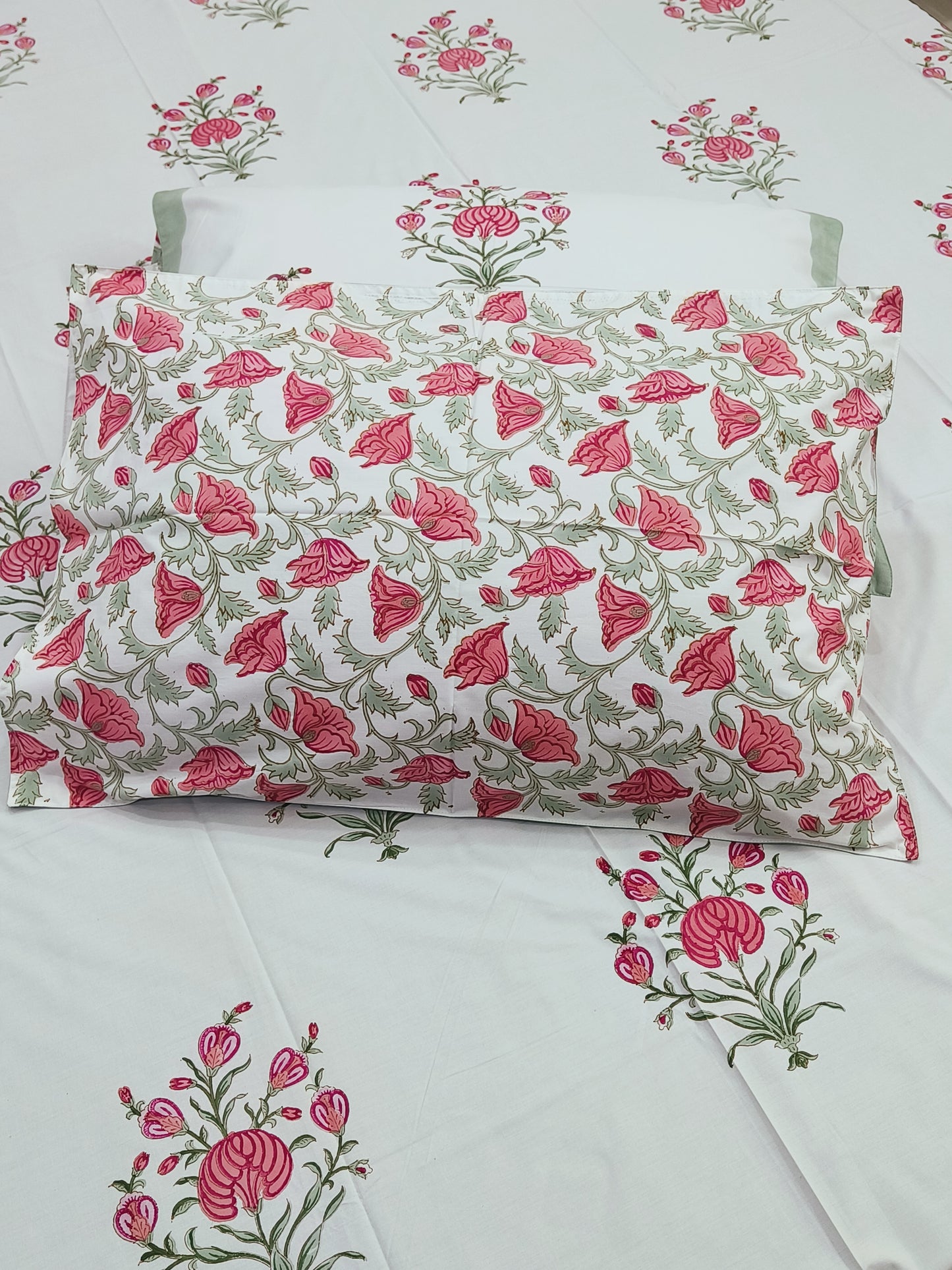 FRESH ARRIVAL Handblock Printed Premium Bedsheets (Dispatch Time 24 Hours)