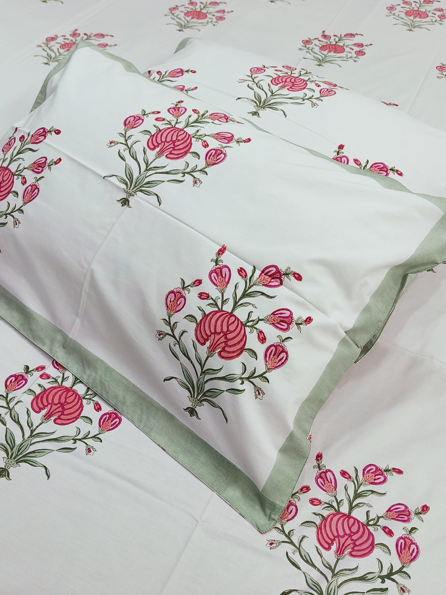 FRESH ARRIVAL Handblock Printed Premium Bedsheets (Dispatch Time 24 Hours)