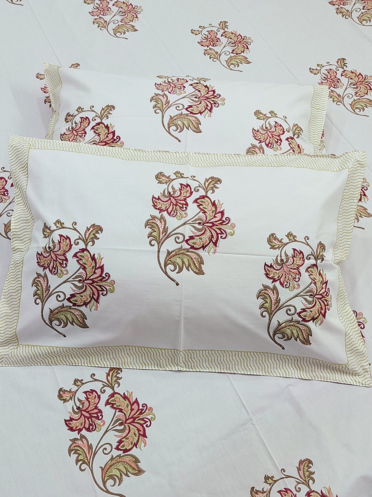 FRESH ARRIVAL Handblock Printed Premium Bedsheets (Dispatch Time 24 Hours)