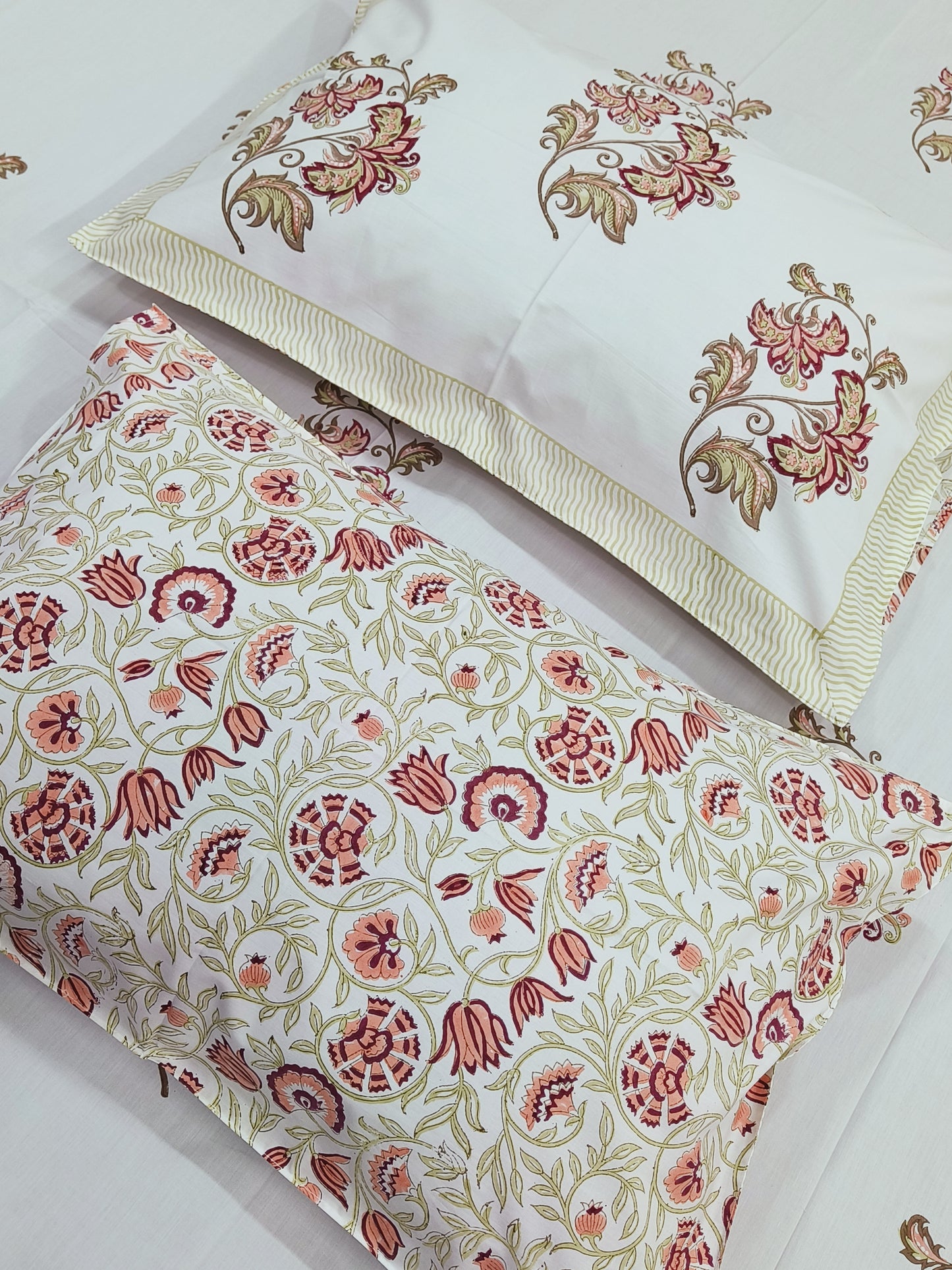 FRESH ARRIVAL Handblock Printed Premium Bedsheets (Dispatch Time 24 Hours)