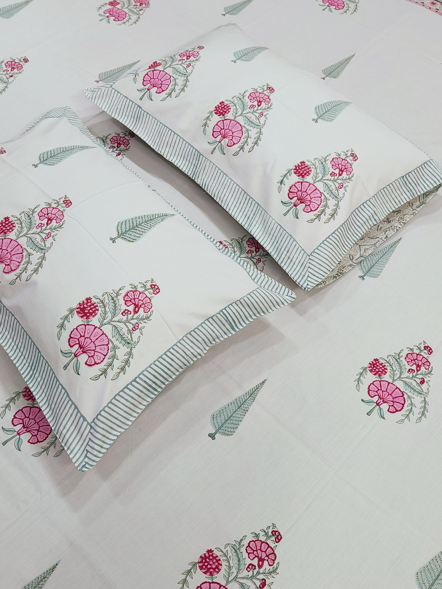 FRESH ARRIVAL Handblock Printed Premium Bedsheets (Dispatch Time 24 Hours)