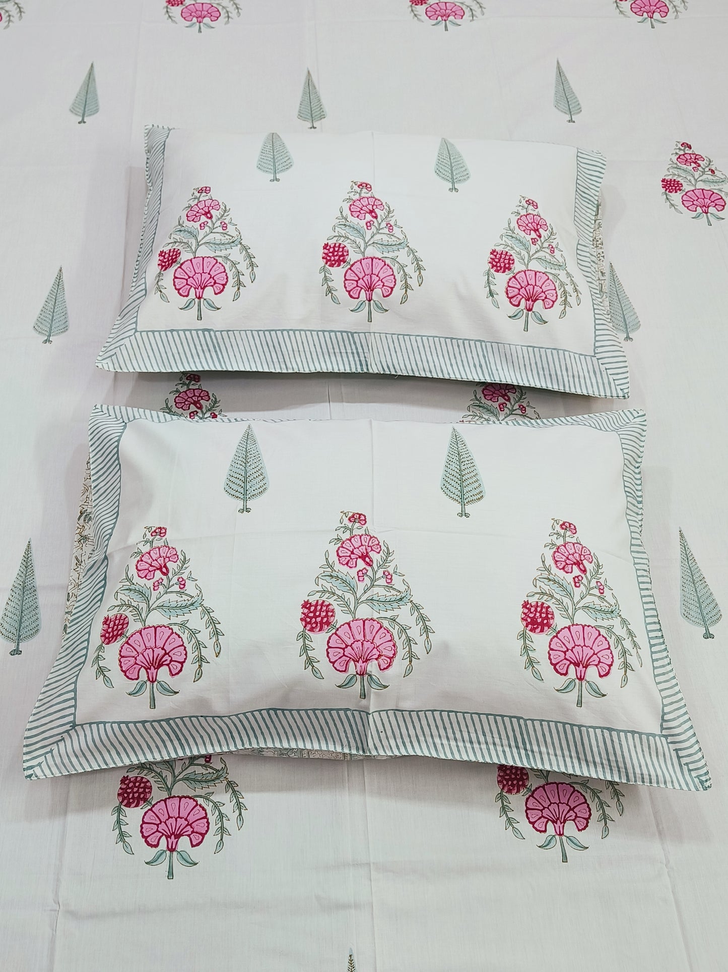 FRESH ARRIVAL Handblock Printed Premium Bedsheets (Dispatch Time 24 Hours)