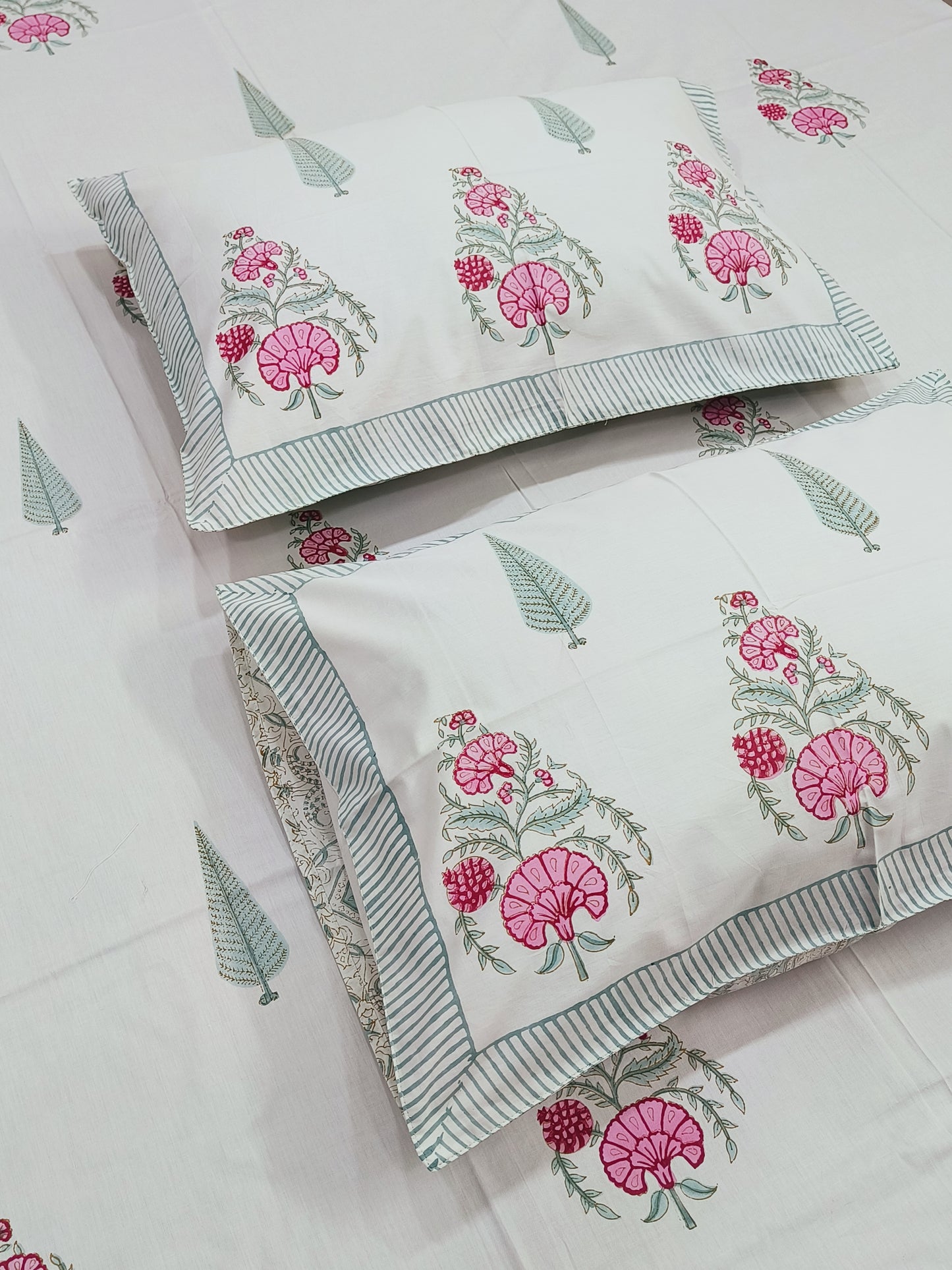 FRESH ARRIVAL Handblock Printed Premium Bedsheets (Dispatch Time 24 Hours)