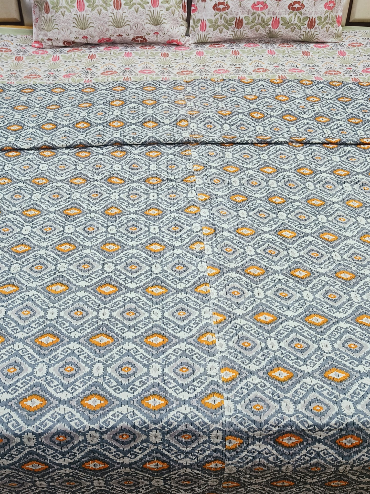 FRESH ARRIVAL Kantha Bedcovers Printed Premium
