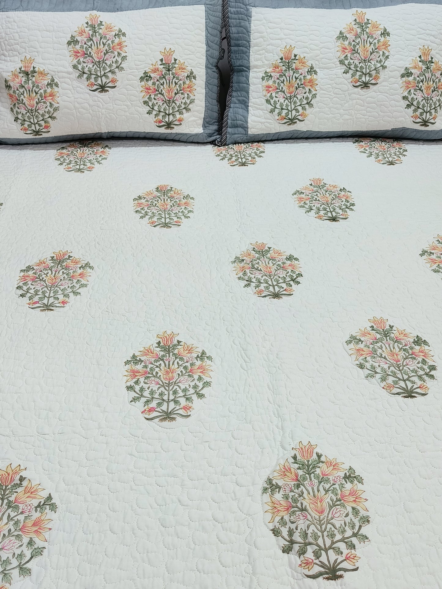FRESH ARRIVAL Handblock Printed Premium Mulmul Bedcovers