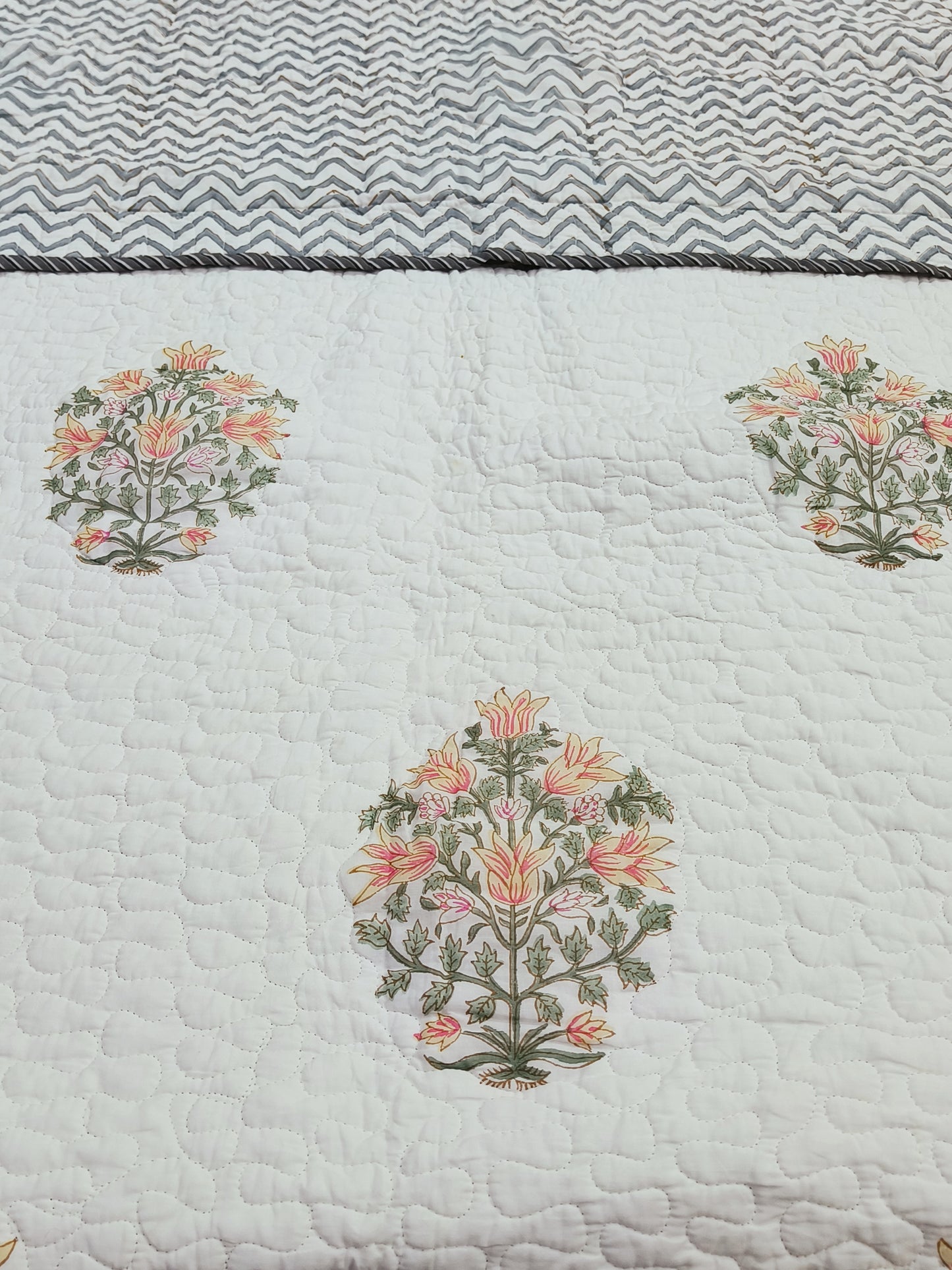 FRESH ARRIVAL Handblock Printed Premium Mulmul Bedcovers